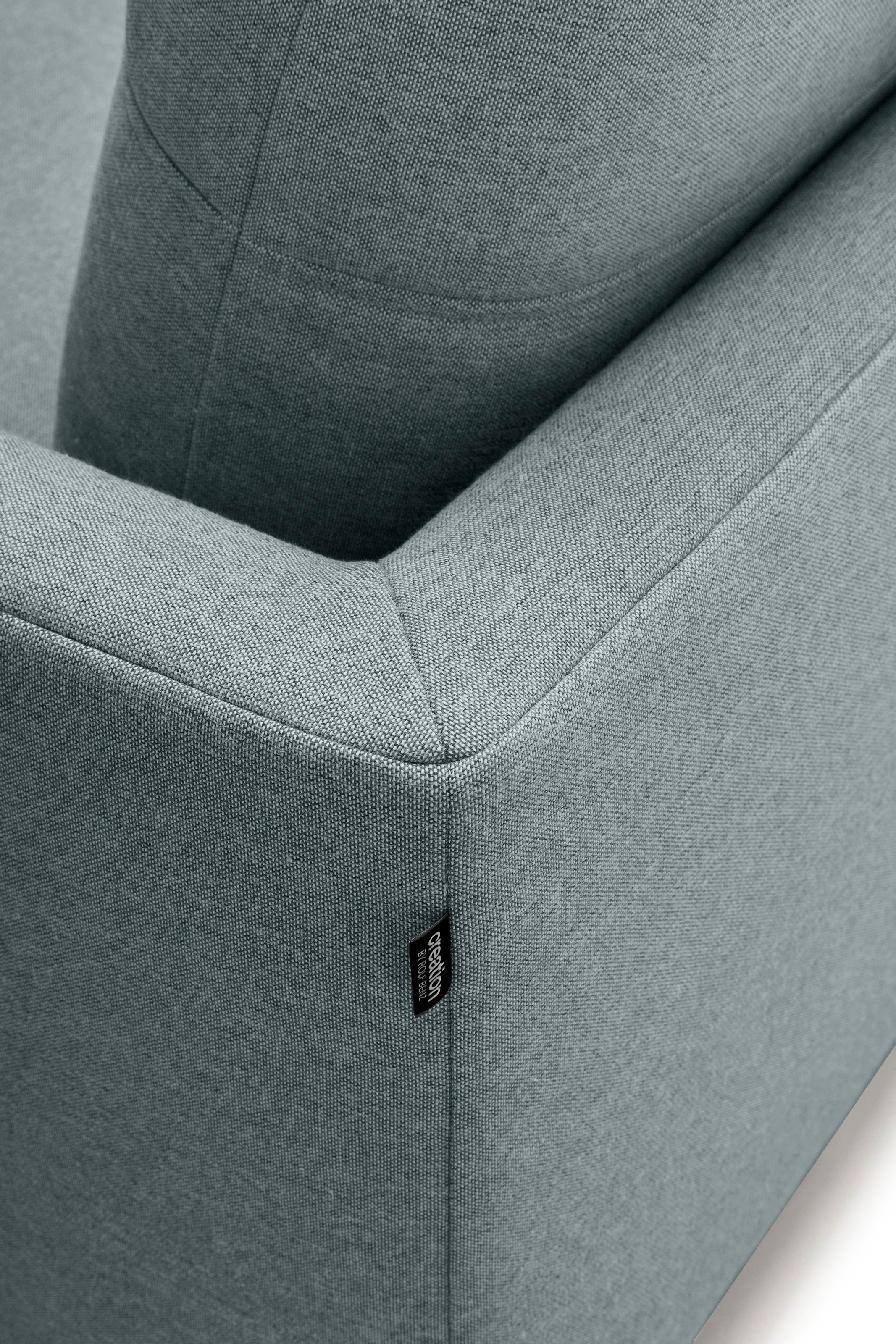 Creation BY ROLF BENZ Ecksofa »CR.414, Designecksofa, Polsterecke, L-Form«, wahlweise aus feinstem Rindsleder oder hochwertigem Chenille