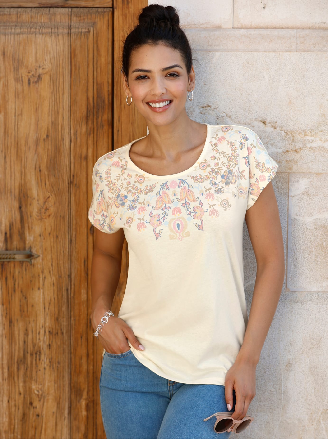 Classic Basics Rundhalsshirt "Rundhals-Shirt" 1 Stk. tlg. günstig online kaufen