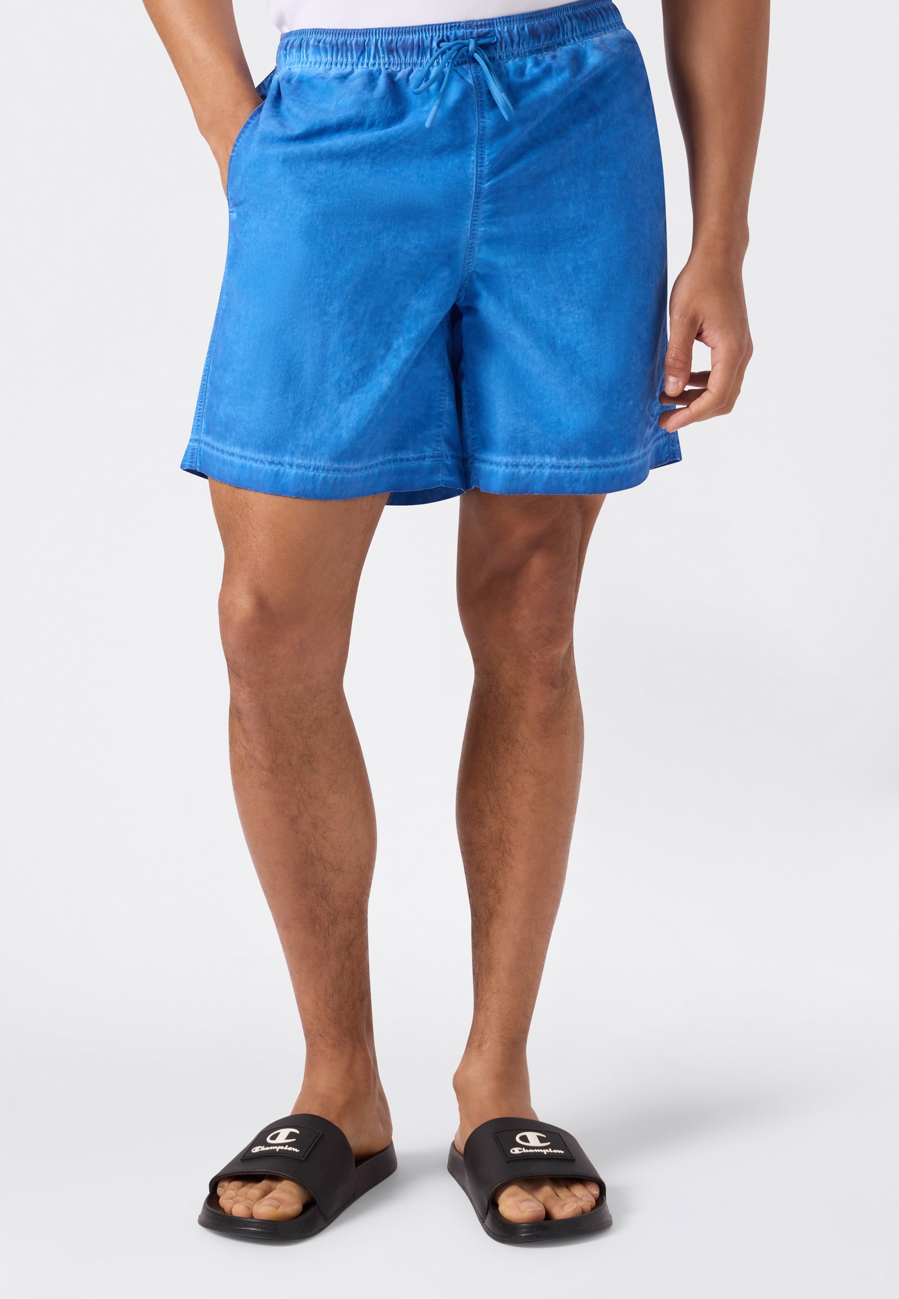 Champion "5-inch Mens swim shorts" unifarbene oder ausgewaschene Optik, leichtes Material aus Polyamid