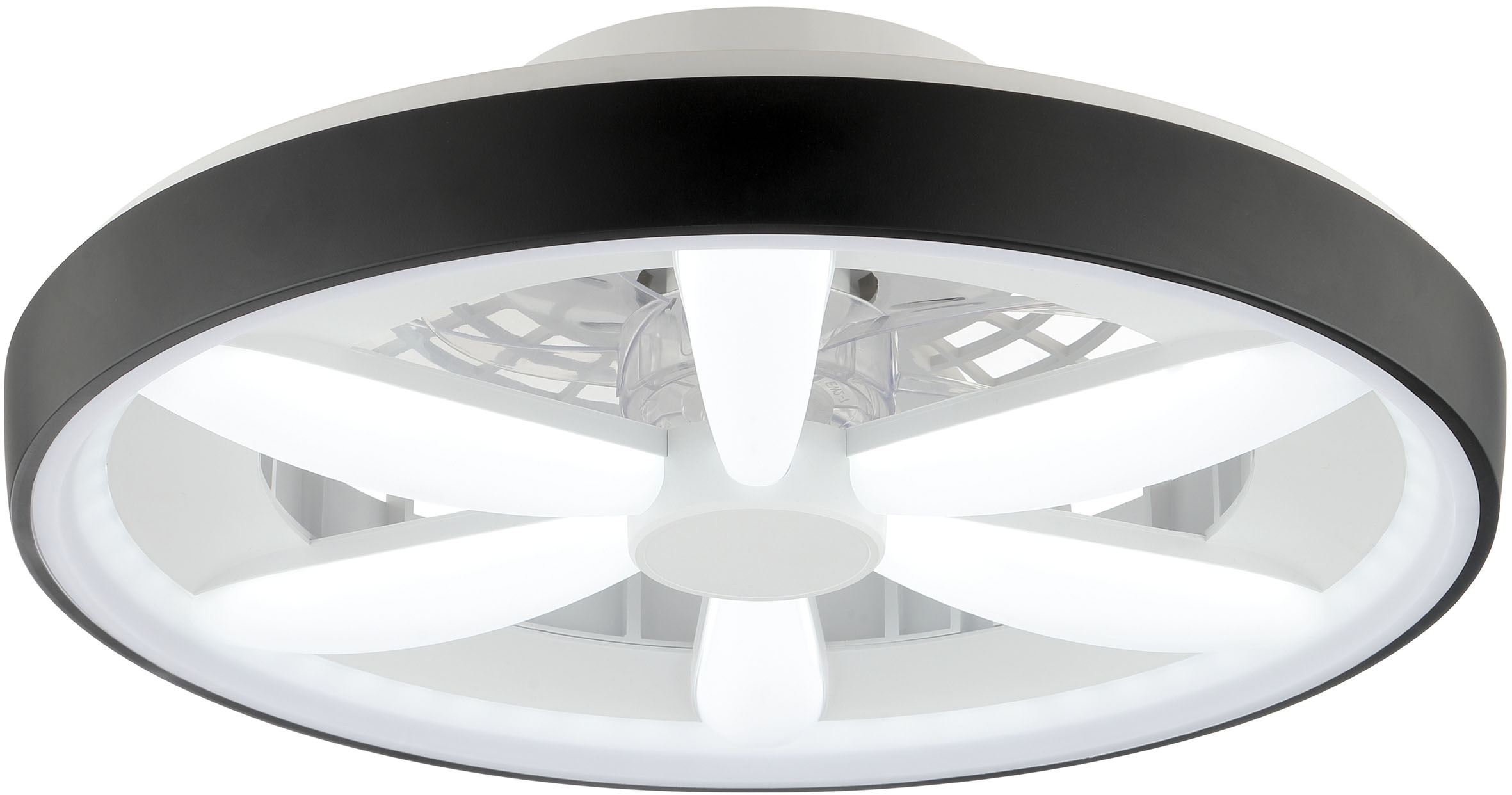 Brilliant LED Deckenleuchte »Gaiano«, 1 flammig, Ø 48cm mit Ventilator, 6400 lm, dimmbar, RGB, 2700-6500 K