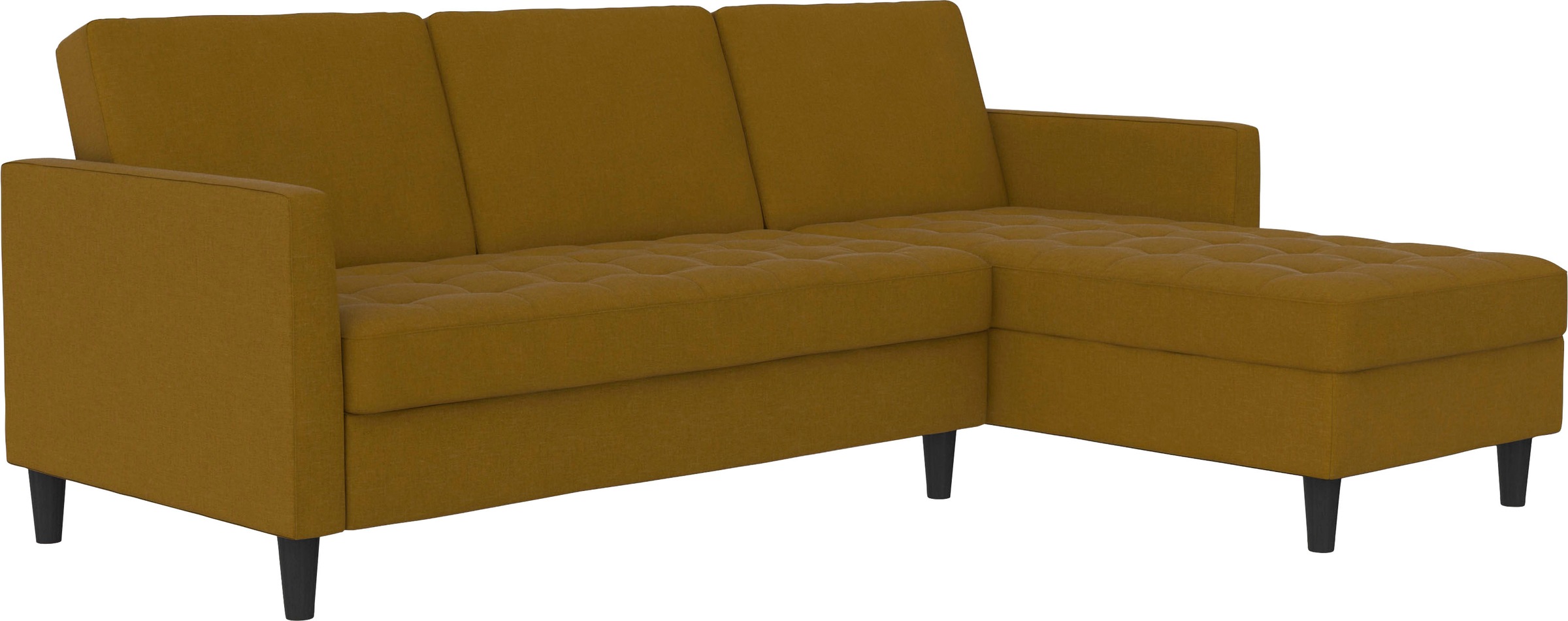 Dorel Home Ecksofa »Presley, L-Form,«, Ecksofa mit Bett-Funktion und Stauraum, verstellbare Rückenlehne