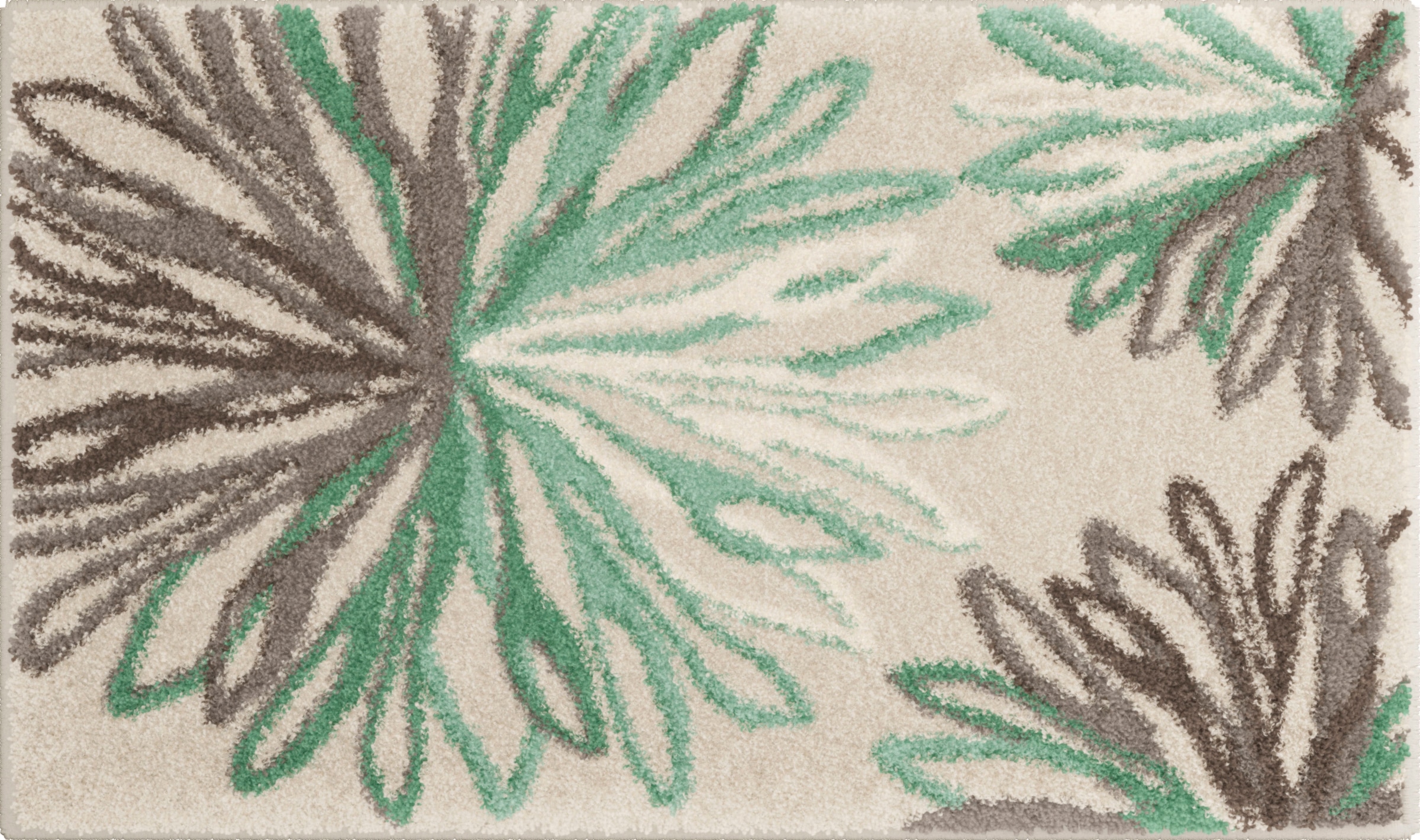 Grund Badematte »Art«, rutschhemmend beschichtet, fußbodenheizungsgeeignet, florales Muster, elegante Badematte