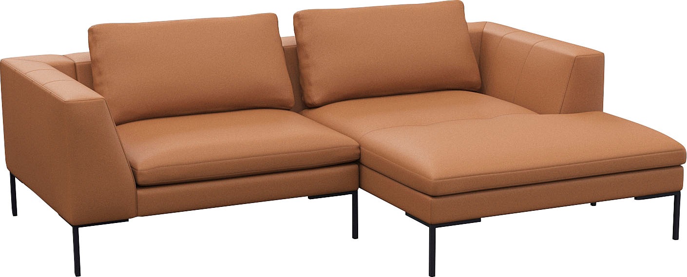 FLEXLUX Ecksofa "Loano, superbequemer Sitzkomfort durch Kaltschaum im Sitz, günstig online kaufen