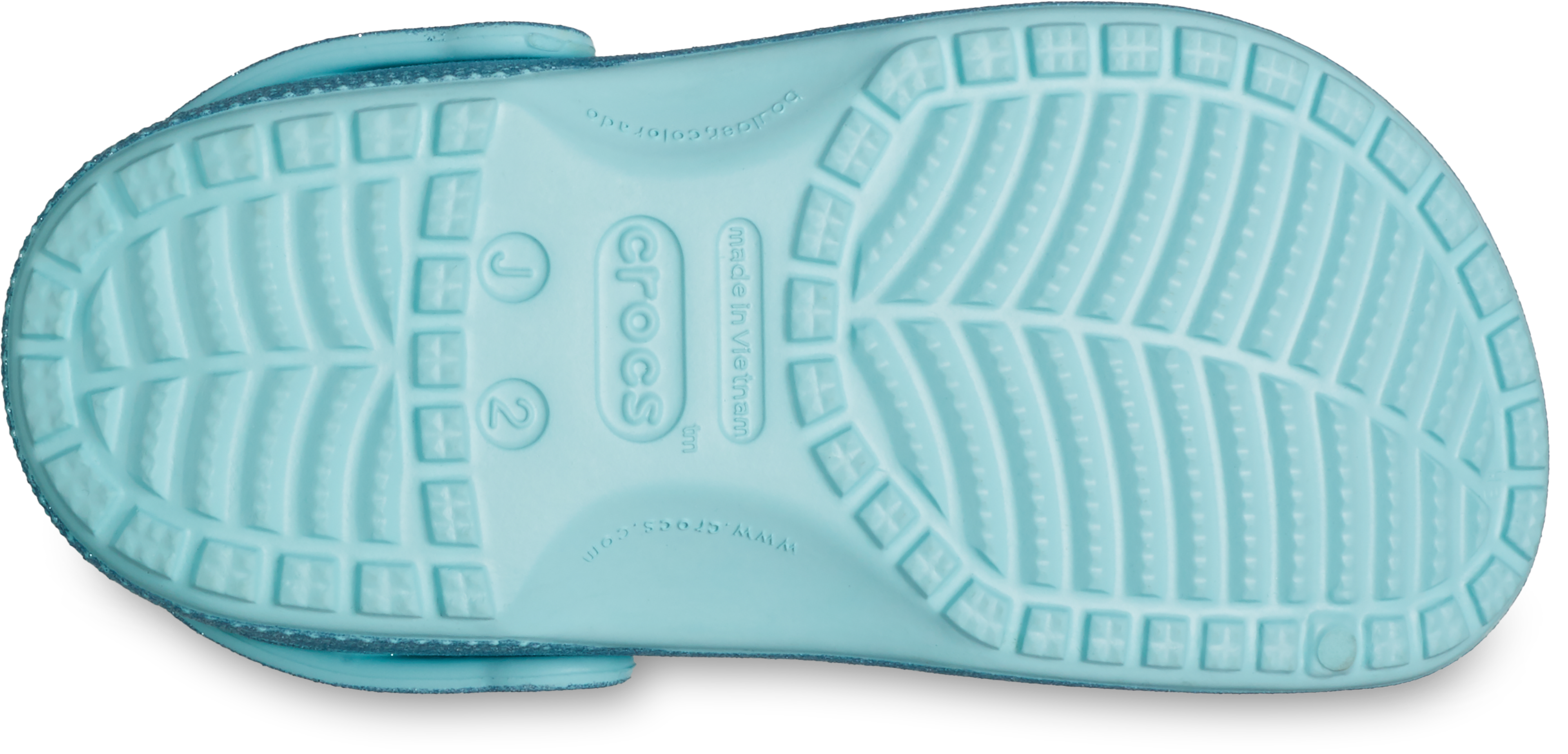 Thumbnail - Crocs Clog "Frozen Elsa" Hausschuh, Sommerschuh, Strandschuh mit Glitzer