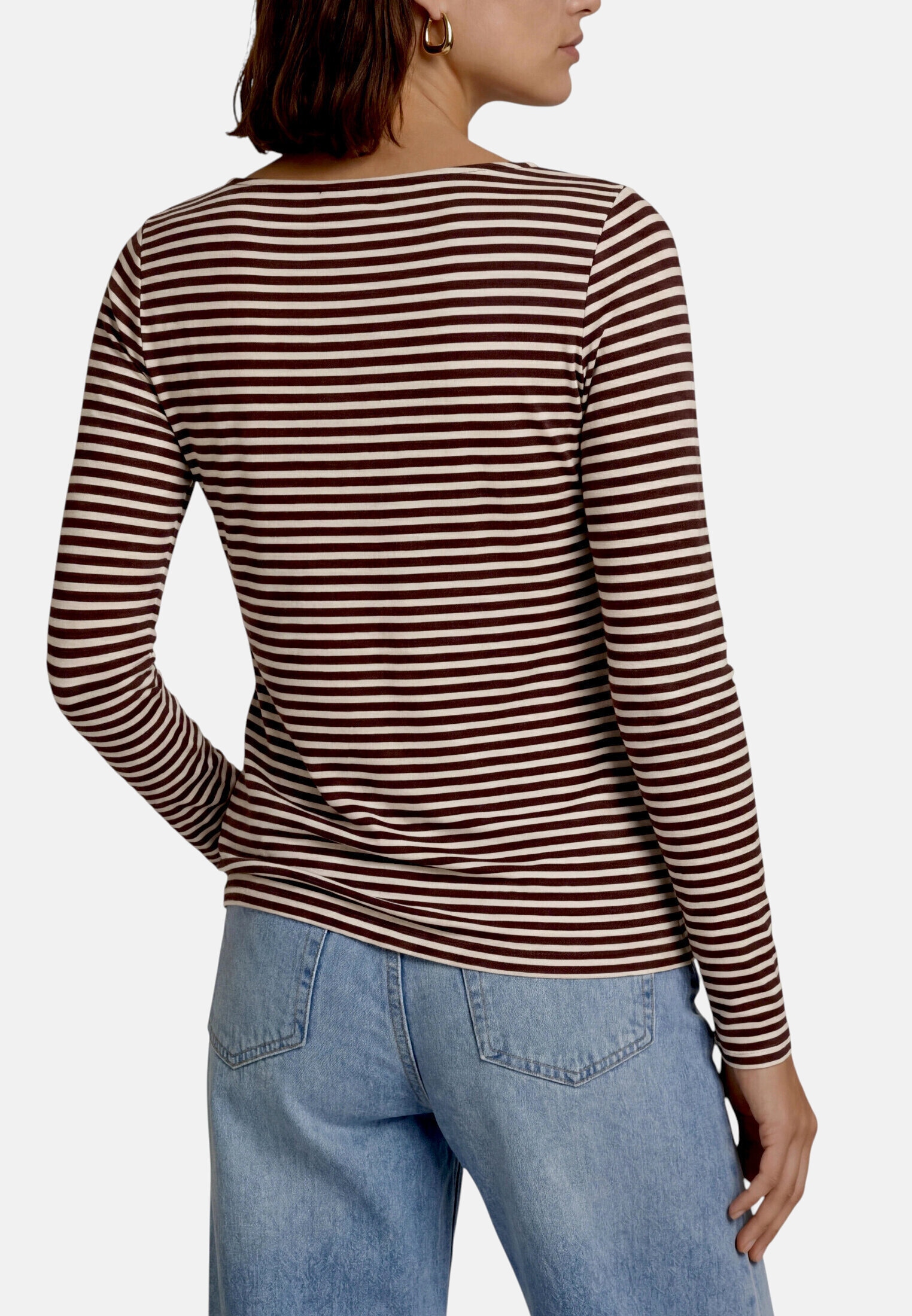 Zero Kurzarmshirt »Damen Shirt mit U-Boot-Ausschnitt« 1 Material
