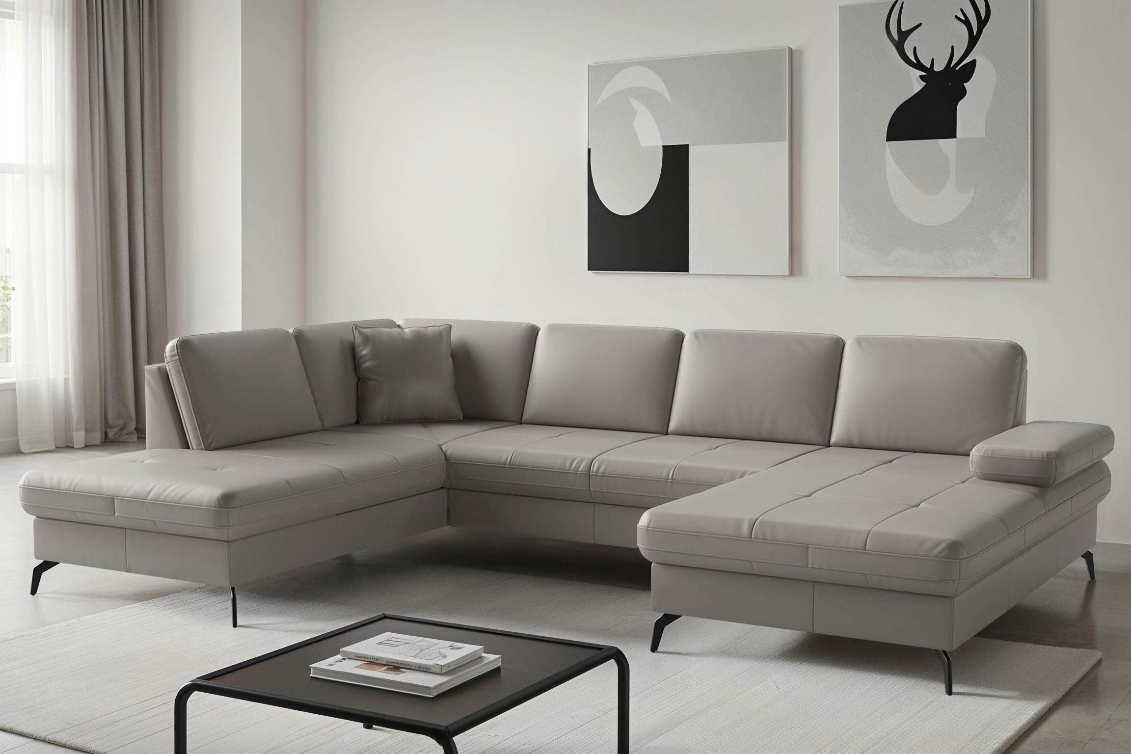 sit&more Wohnlandschaft "Morris Jubi, Breite 300 cm" mit Armteilfunktion, optional mit Schlaffunktion