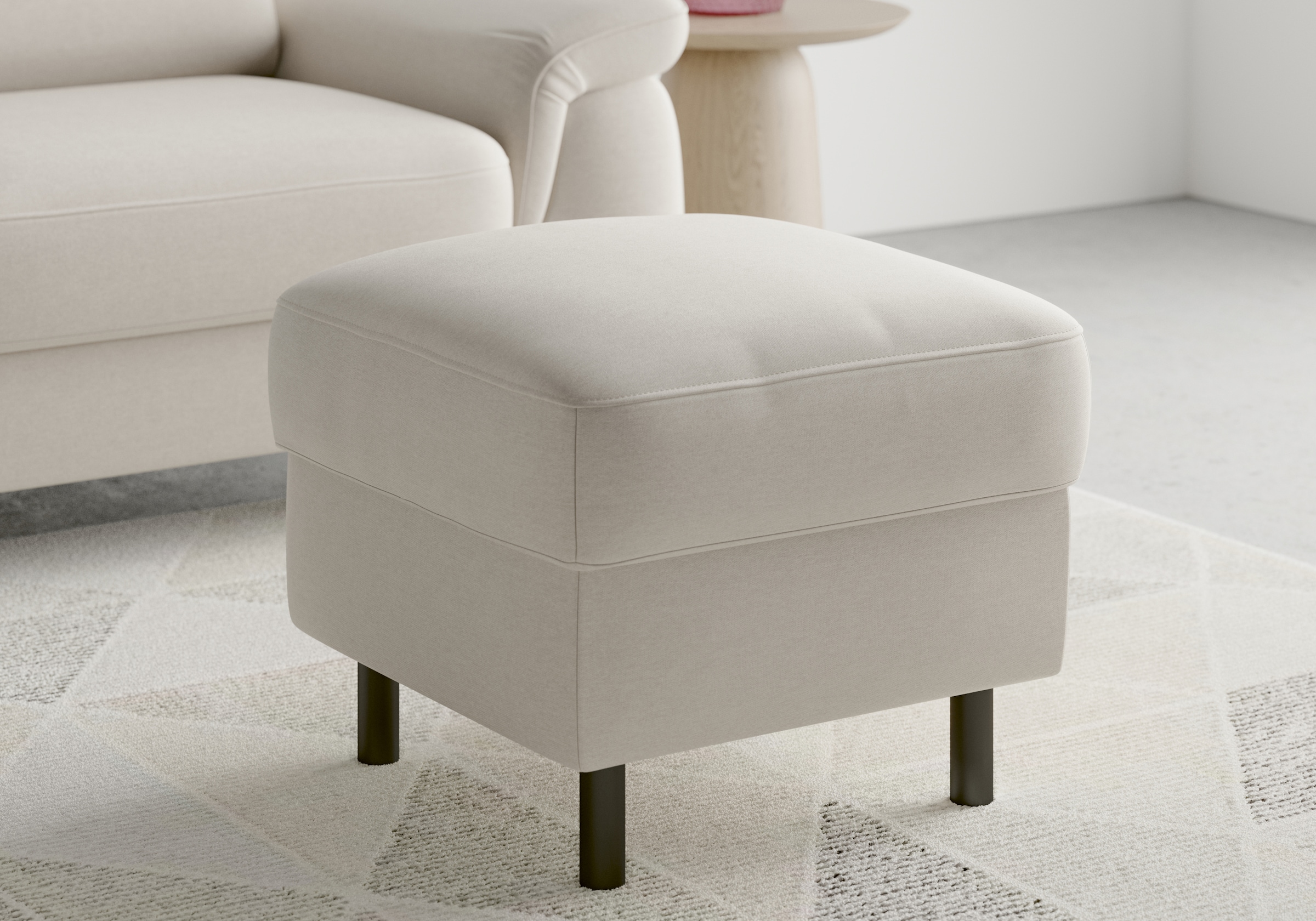 sit&more Stauraumhocker »Sinatra«, Sitzfläche ist abnehmbar, mattschwarze Metallfüße