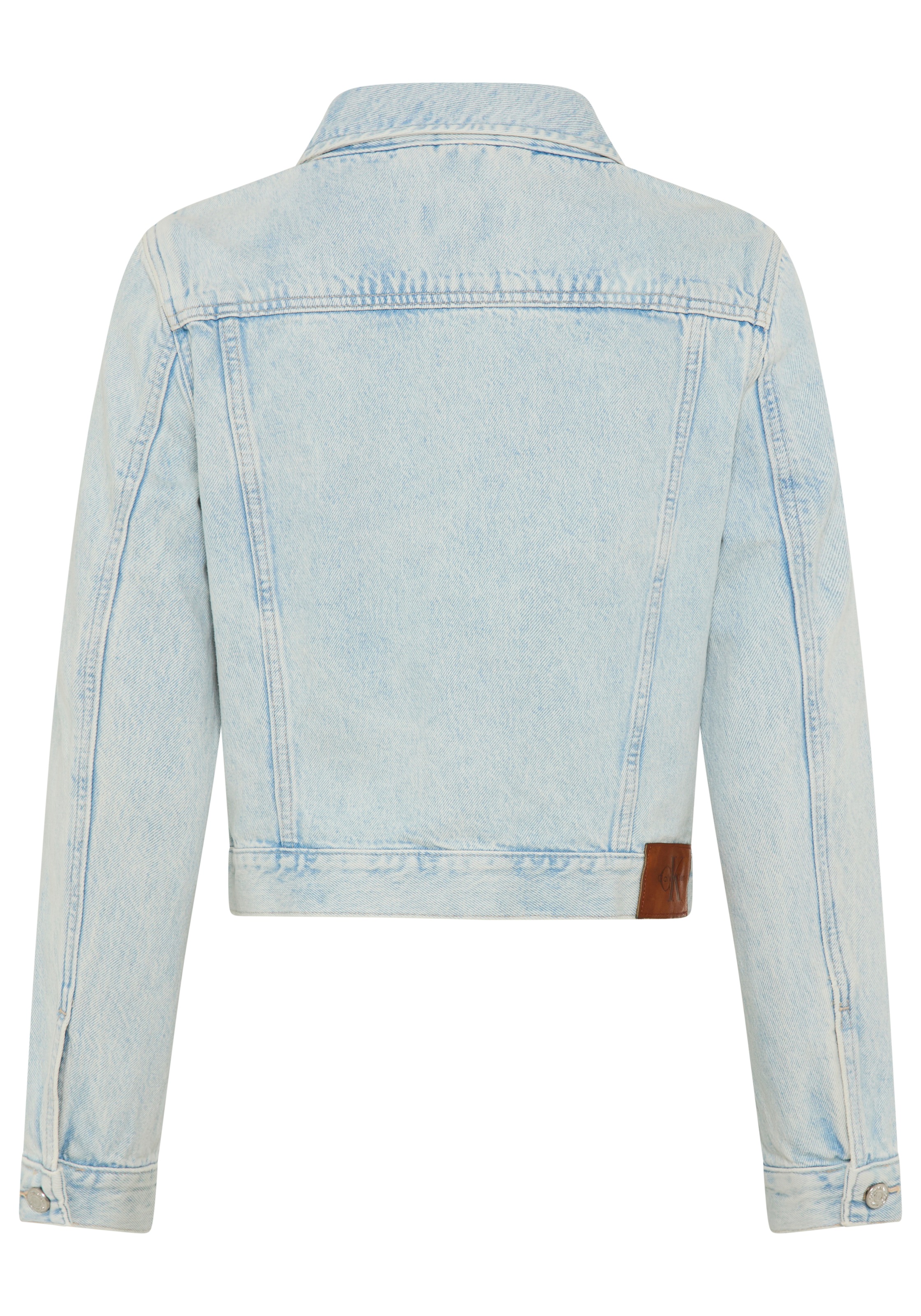 Calvin Klein Jeans Jeansjacke "CROP 90S", schmale, kurze Passform, used-was günstig online kaufen