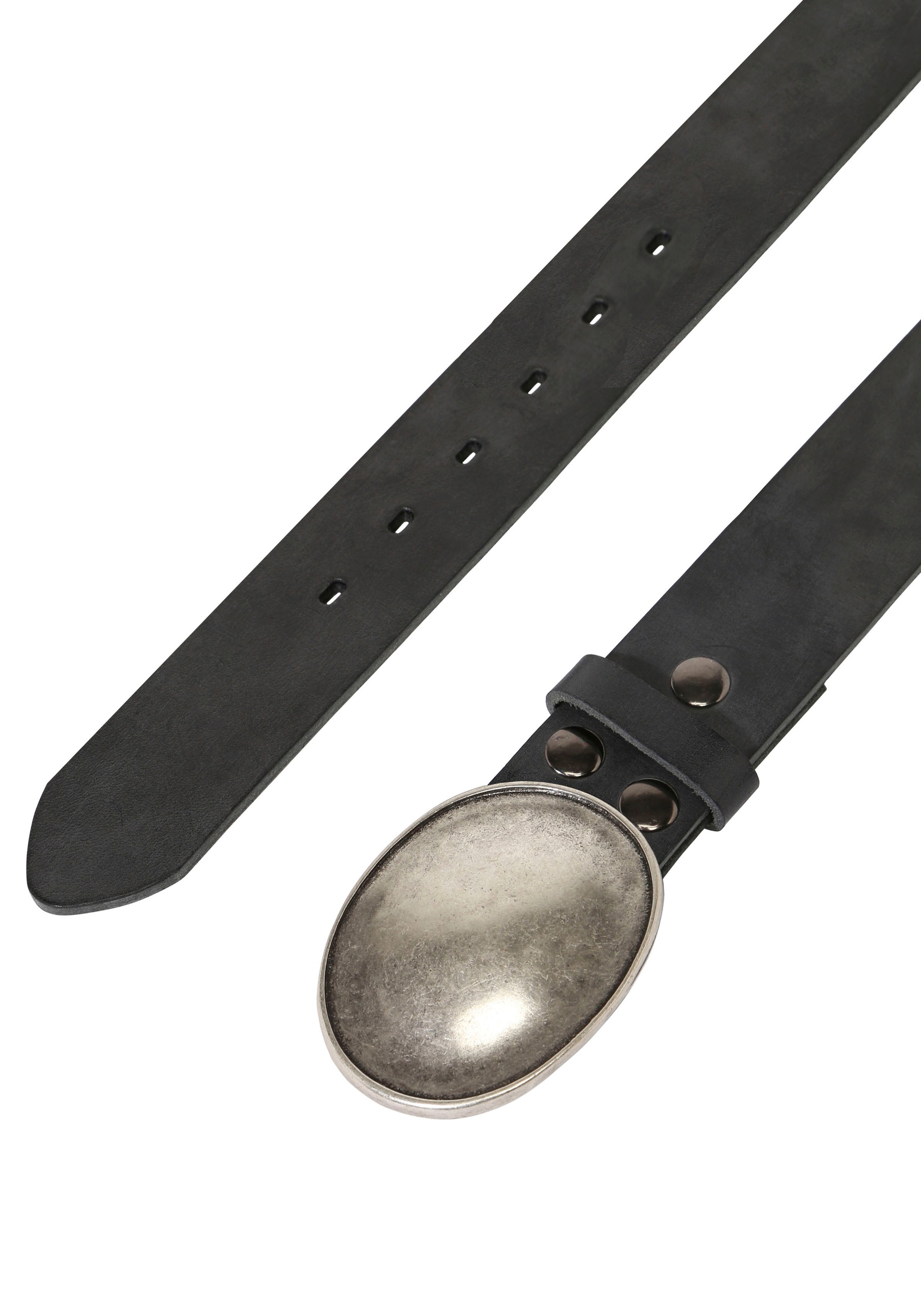 Rettungsring Gürtel Ledergürtel mit austauschbarer Schließe "Oval Gewölbt S günstig online kaufen