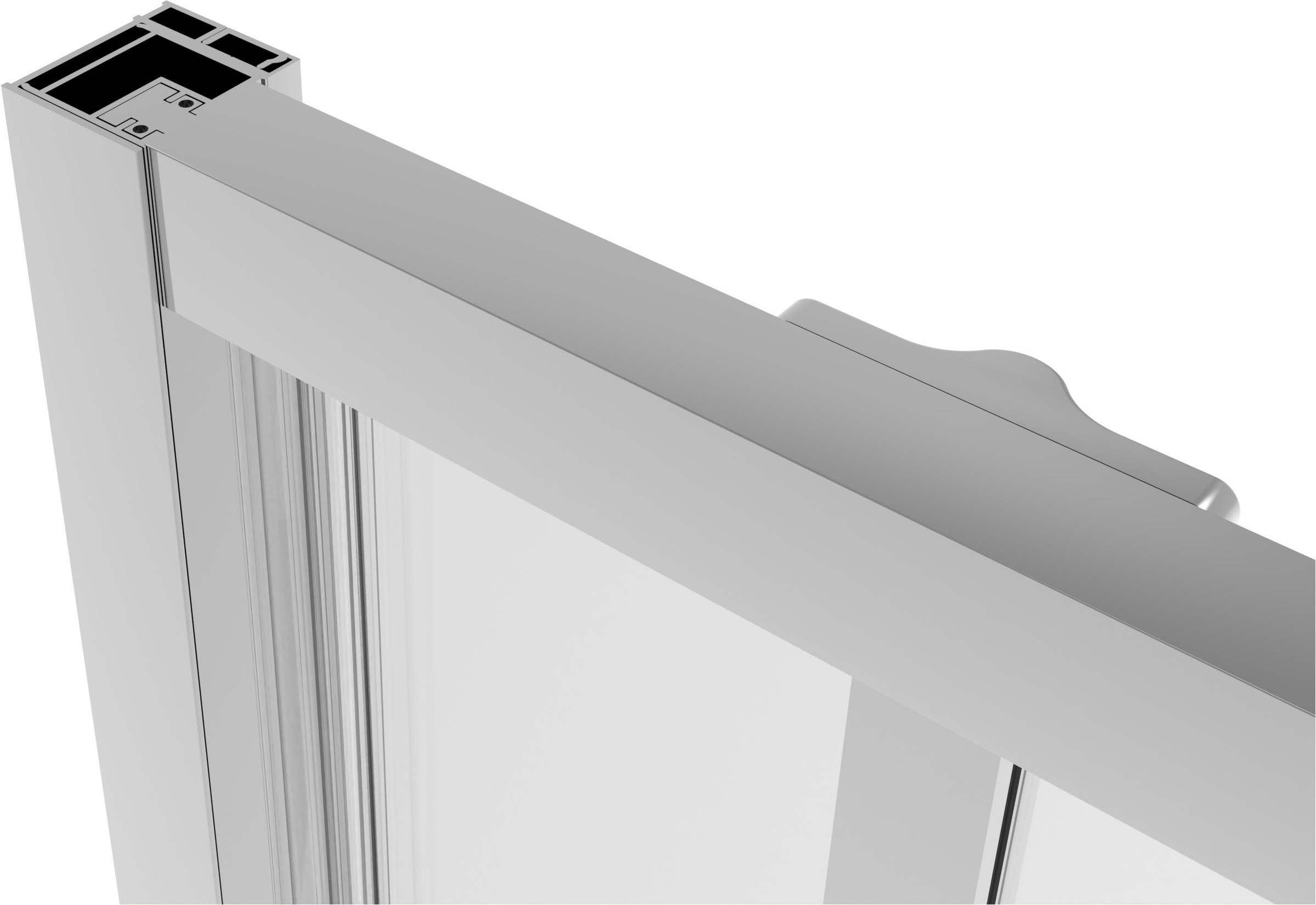 Sanotechnik Dusch-Schwingtür »Sanotechnik SlimLine Schwenktür chrom« Easy Clean Beschichtung