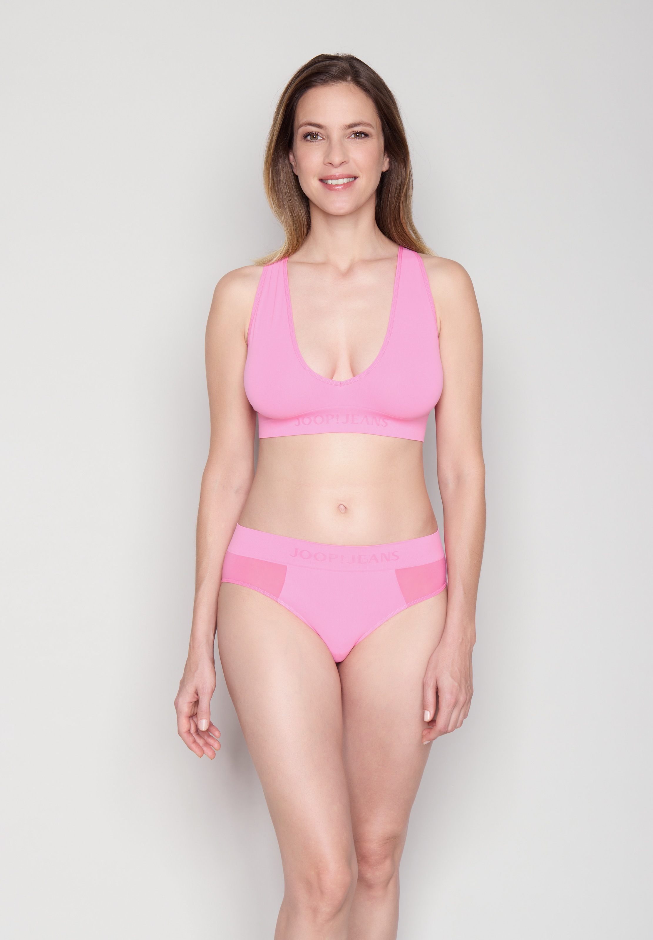 JOOP! Jeans Bralette tiefer V-Ausschnitt, Logoschriftzug