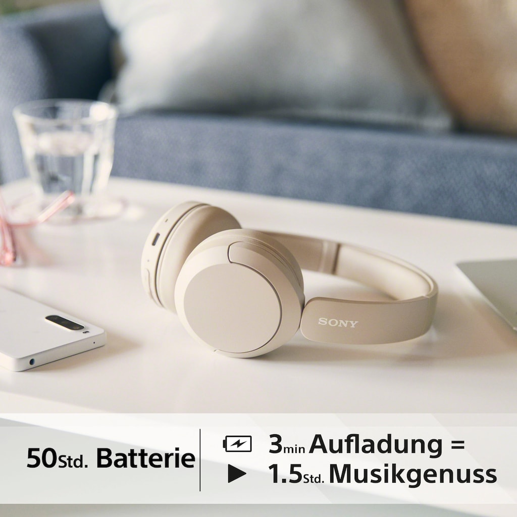 Sony On-Ear-Kopfhörer »WHCH520«, Bluetooth, Freisprechfunktion-Rauschunterdrückung