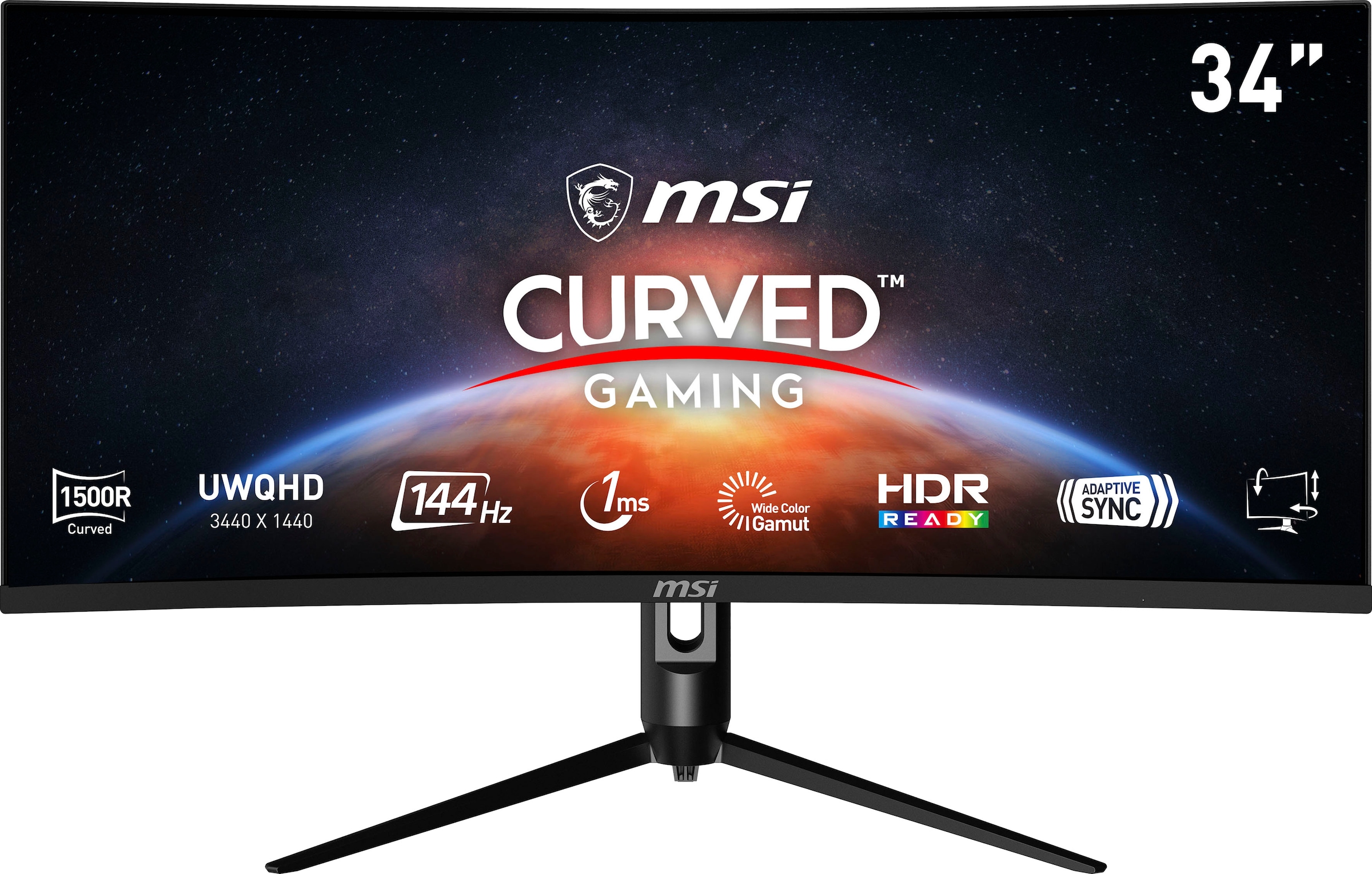 MSI Curved-Gaming-Monitor »Optix MAG342CQR...