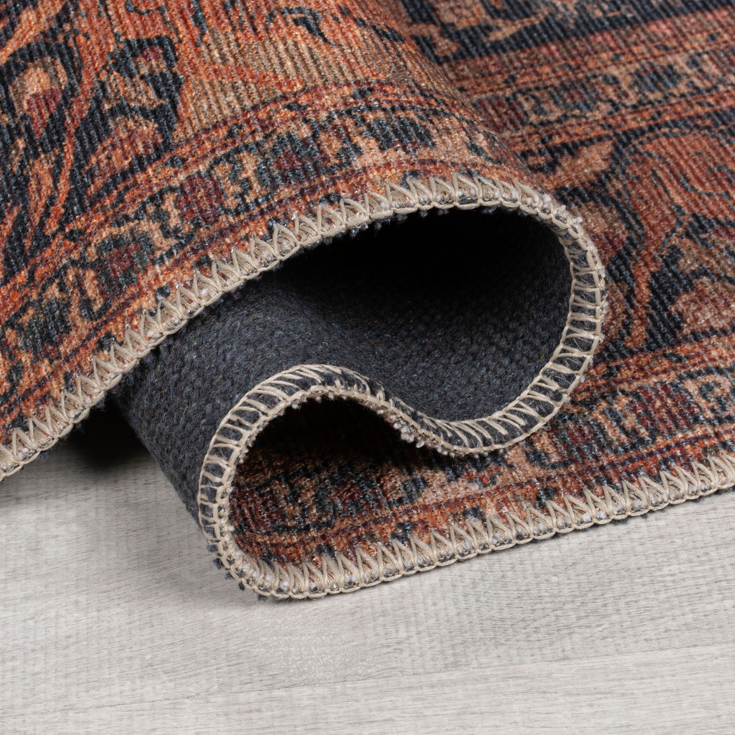 FLAIR RUGS Teppich »Nico«, rechteckig, 4 mm Höhe, Waschbarer Traditioneller Teppich