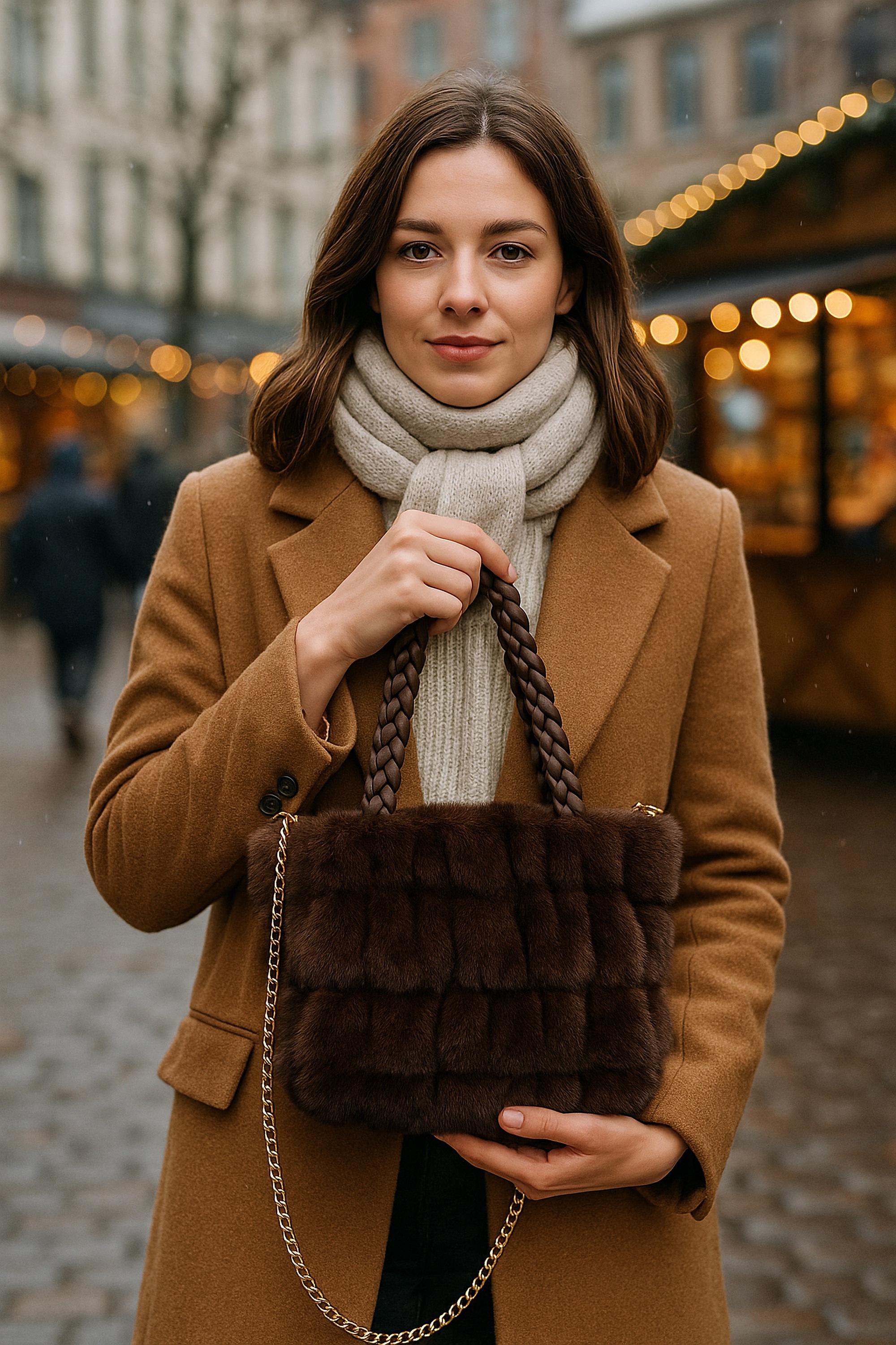 COLLEZIONE ALESSANDRO Schultertasche "Kuschel" aus kuschelweichem Material günstig online kaufen