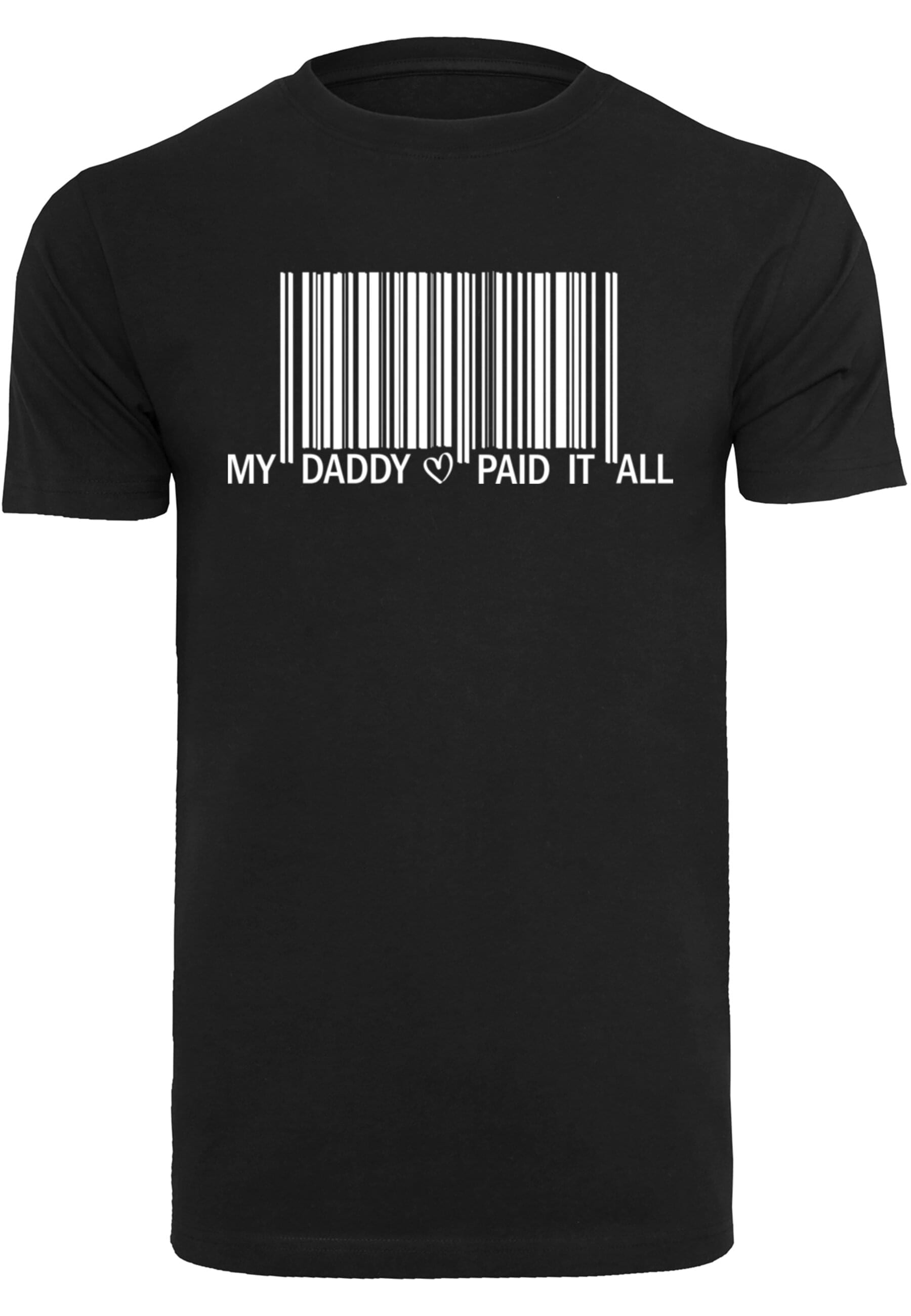 Merchcode T-Shirt »Merchcode Herren Dad Pay Barcode T-Shirt Round Neck«, (1 tlg.)