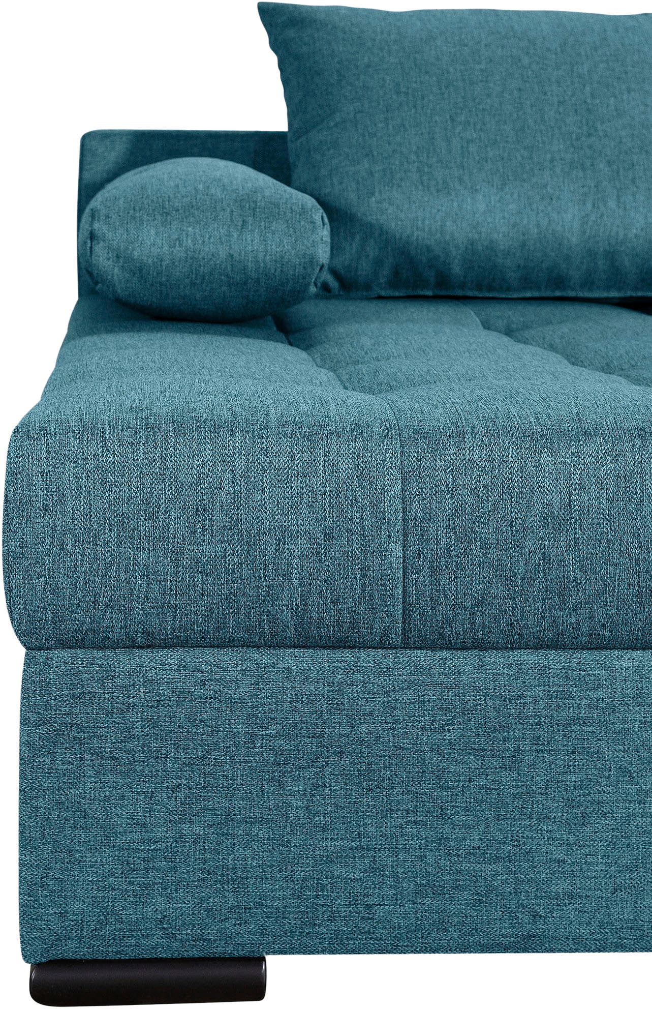 COLLECTION AB Wohnlandschaft »Josy U-Form, Breite 269 cm, Flachgewebe, Struktur, Cord & Cord/Mix«, (Cord-/Mix), inkl. Bettfunktion, Bettkasten, mit 3 gleich großen Rückenkissen