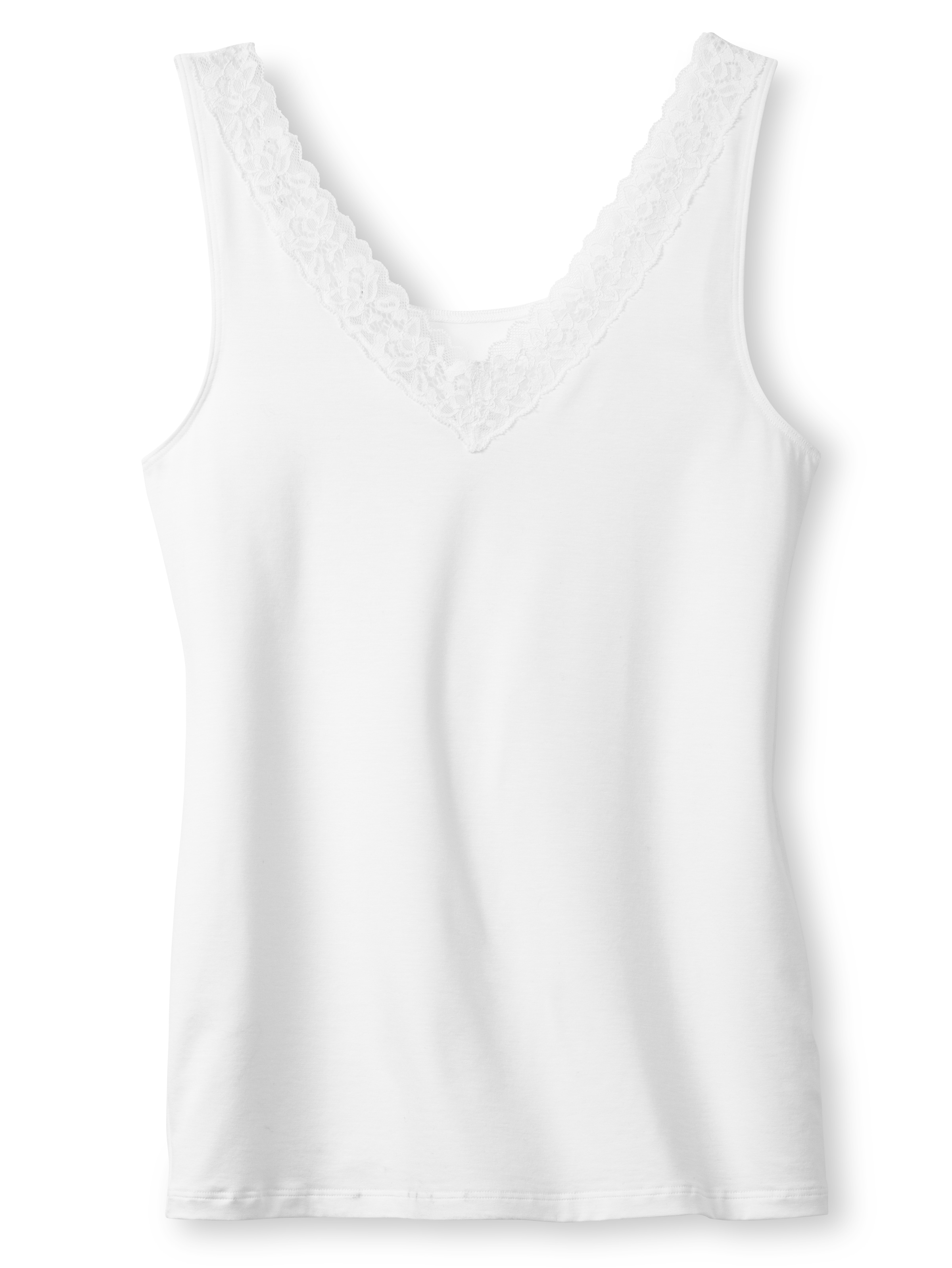 CALIDA Unterhemd "Natural Comfort Lace", Tank-Top, Baumwoll-Top mit schöner günstig online kaufen