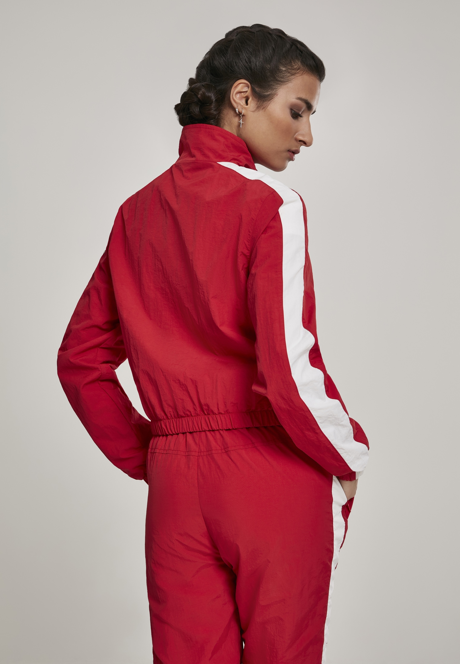 Black Friday Ladies Track St.) »Damen Crinkle BAUR (1 Outdoorjacke Striped | Short CLASSICS URBAN Jacket«