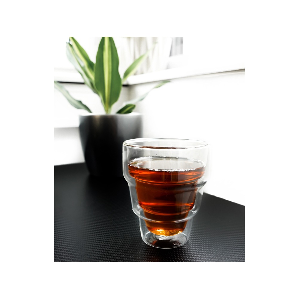 Mulex Latte-Macchiato-Glas »Mulex Gläser Set Denver«, (Set, 2 tlg., 2tlg. Gläser Set, je 350 ml), doppelwandiges Trinkglas ideal f. Kaffee, Cappuccino, Latte Macchiatto