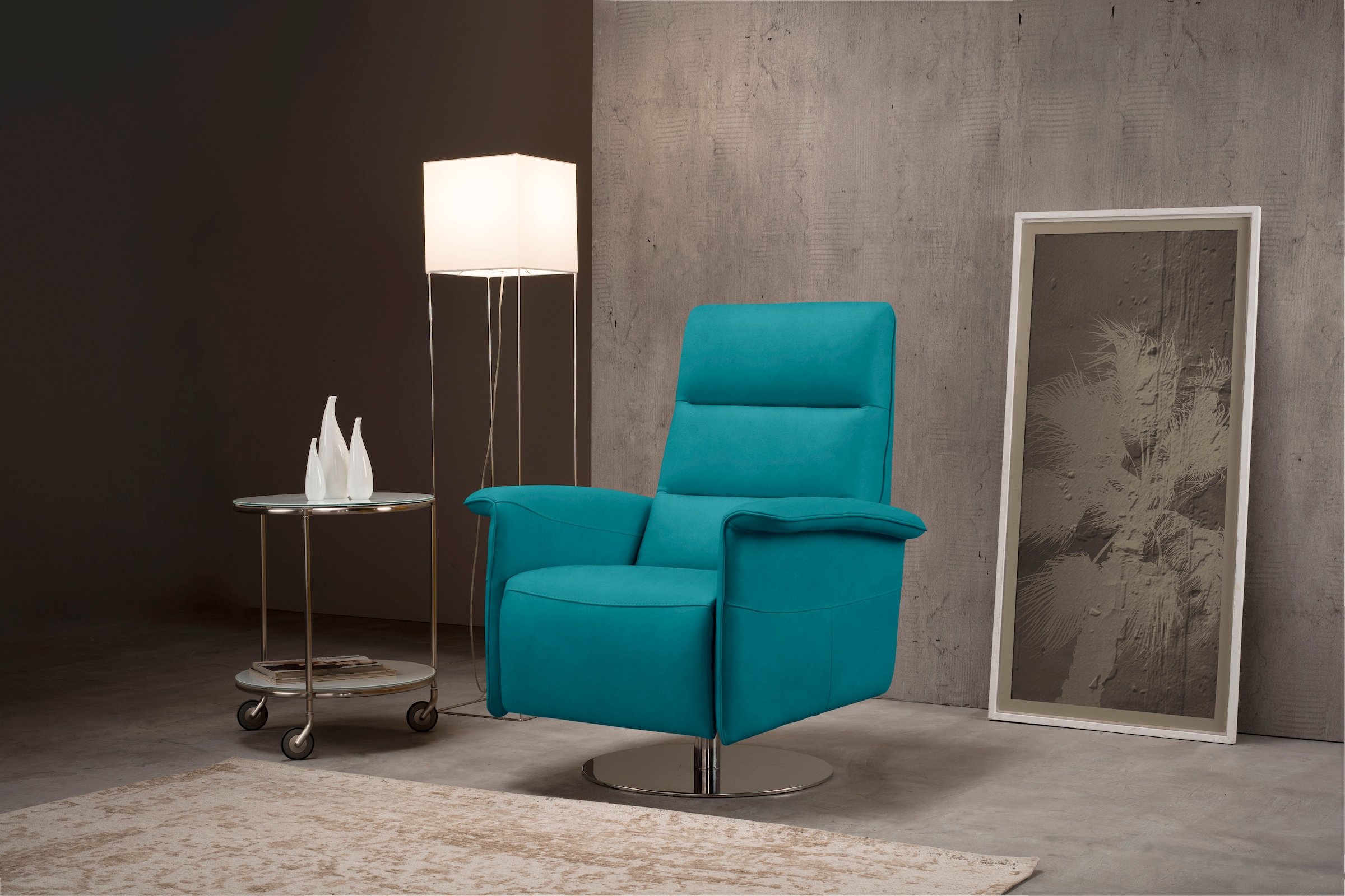 Egoitaliano Sessel "Kelly Designsessel" drehbar, manuelle Relaxfunktion mit günstig online kaufen