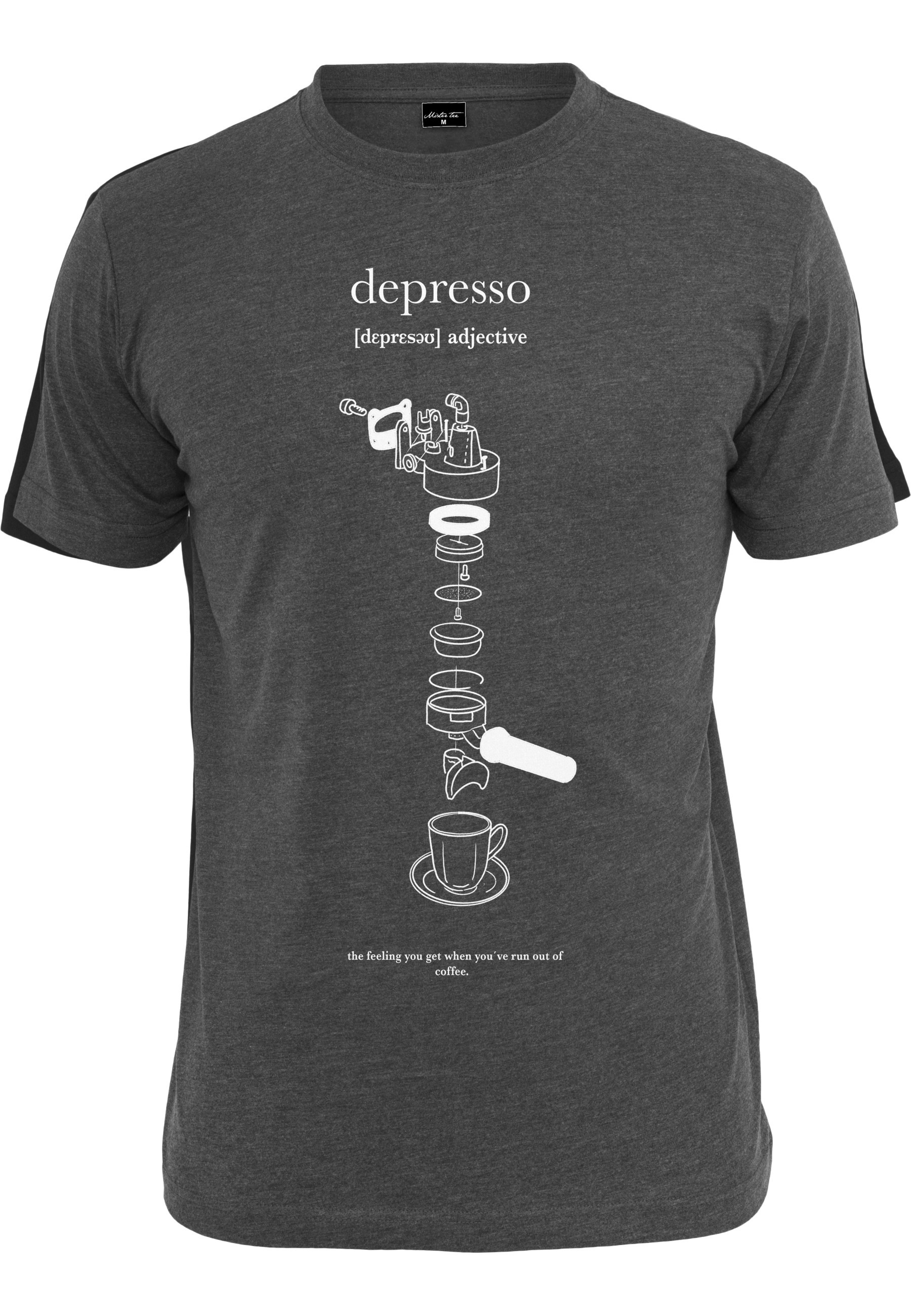 MisterTee Kurzarmshirt "MisterTee Herren Depresso Tee" 1
