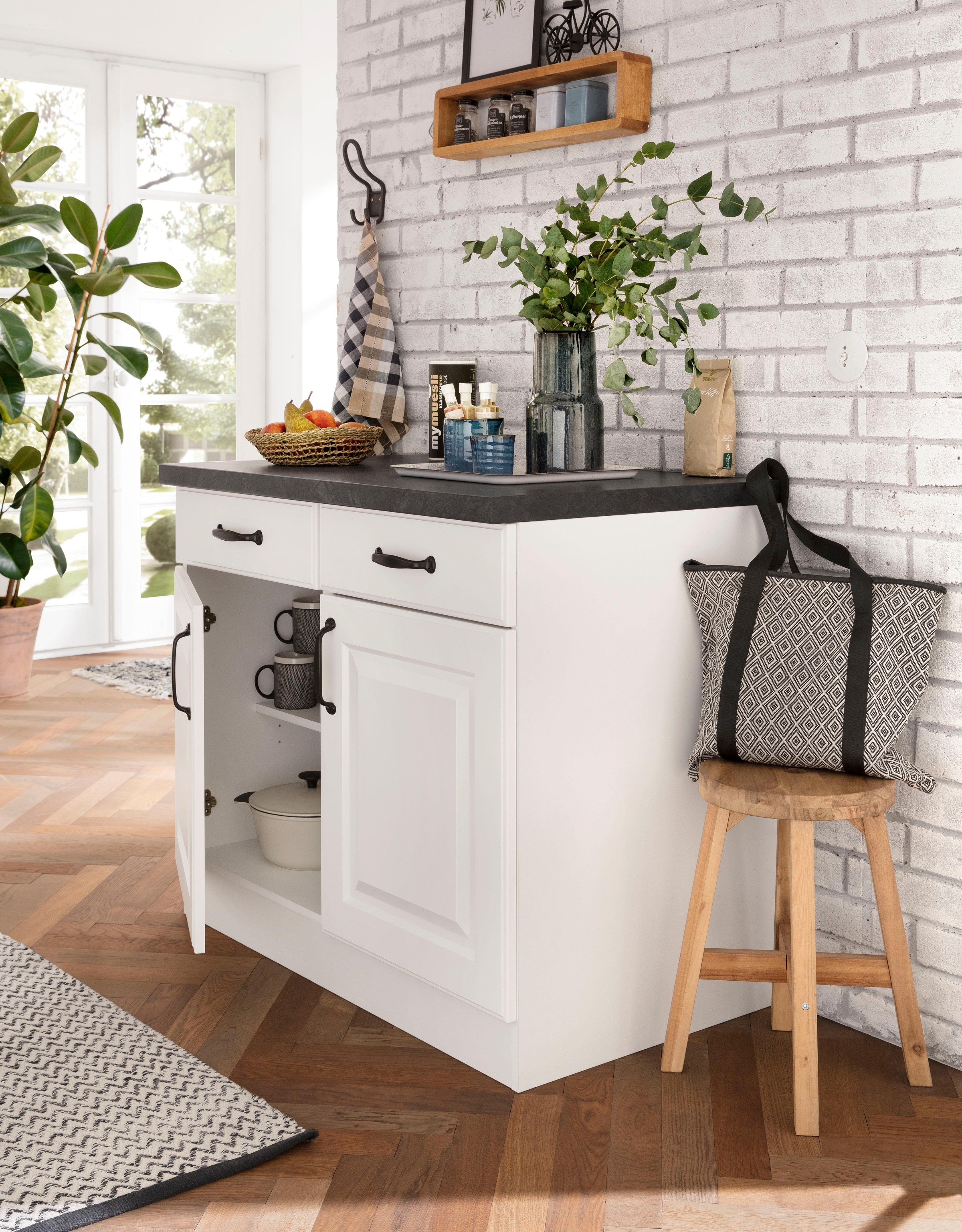 wiho Küchen Unterschrank "Erla, TOPSELLER" 100 cm breit mit Kassettenfront günstig online kaufen