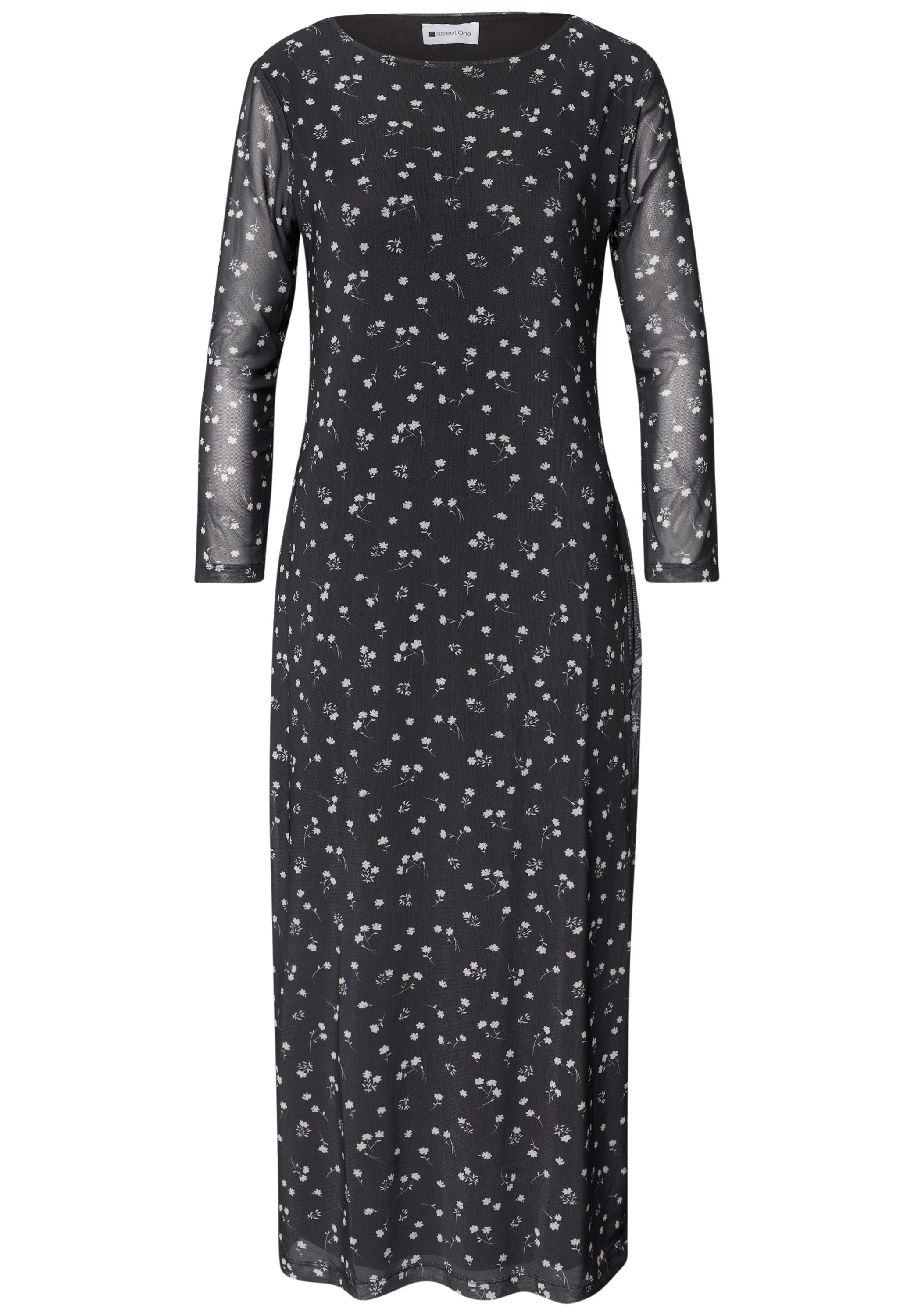 STREET ONE Midikleid Ohne Taschen mit femininer Silhouette