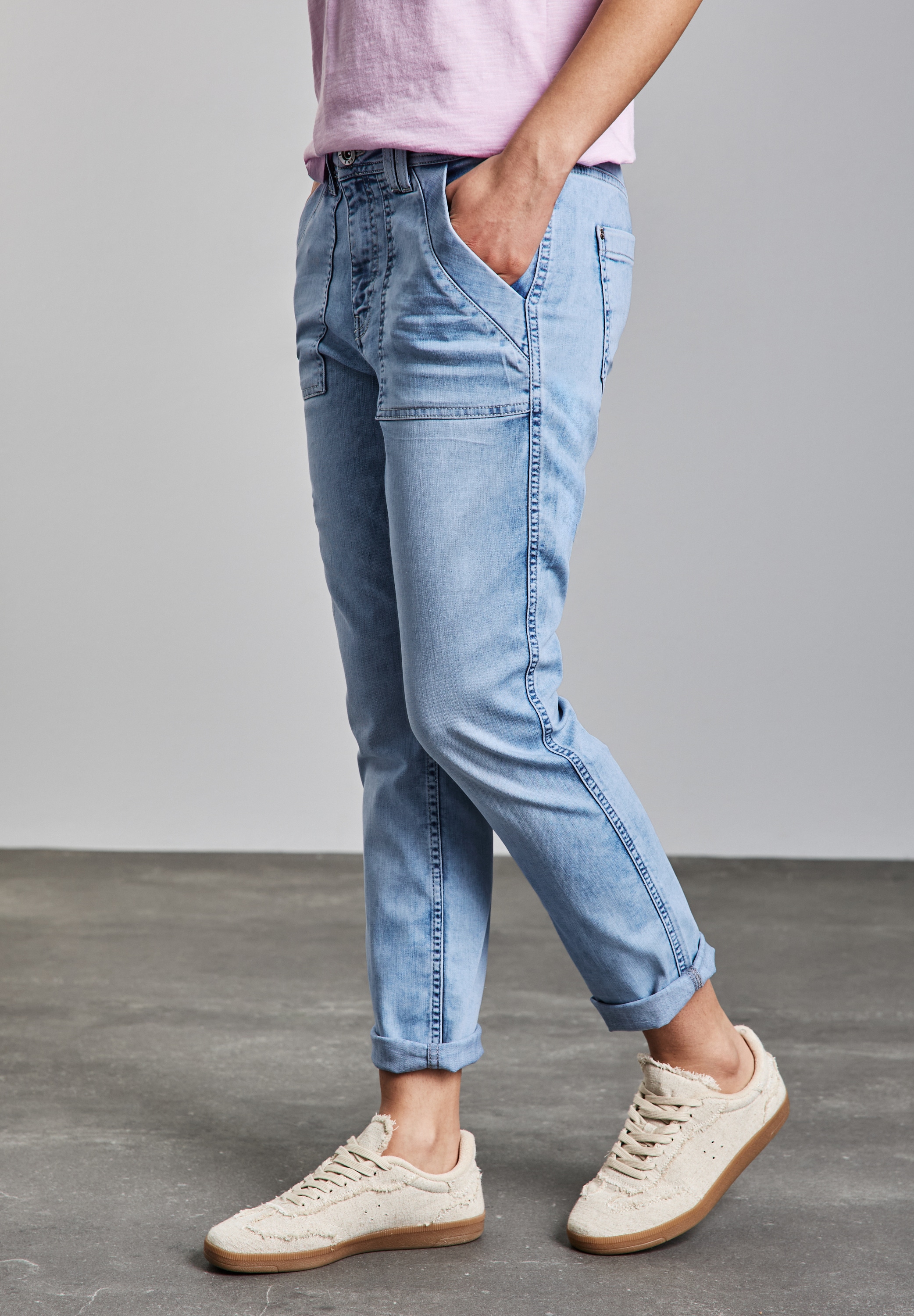 STREET ONE Gerade Jeans, Middle Waist