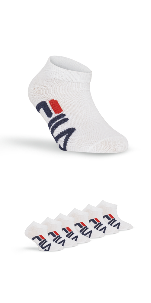 Fila Sneakersocken "JUNIOR UNISEX INVISIBLE SOCKS" 6 Paar tlg. mit Logoschriftzug seitlich