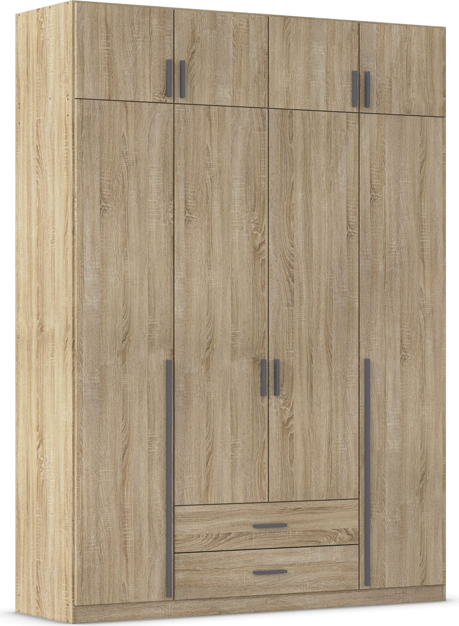 rauch "Schrank Garderobe Wäscheschrank GAMMA in 4 Breiten 91-226 cm" 3 verschiedene Ausstattungen BASIC/CLASSIC/PREMIUM (inkl. SOFT-CLOSE), mit Schubladen und Schrankaufsatz, schlichtes Design MADE IN GERMANY