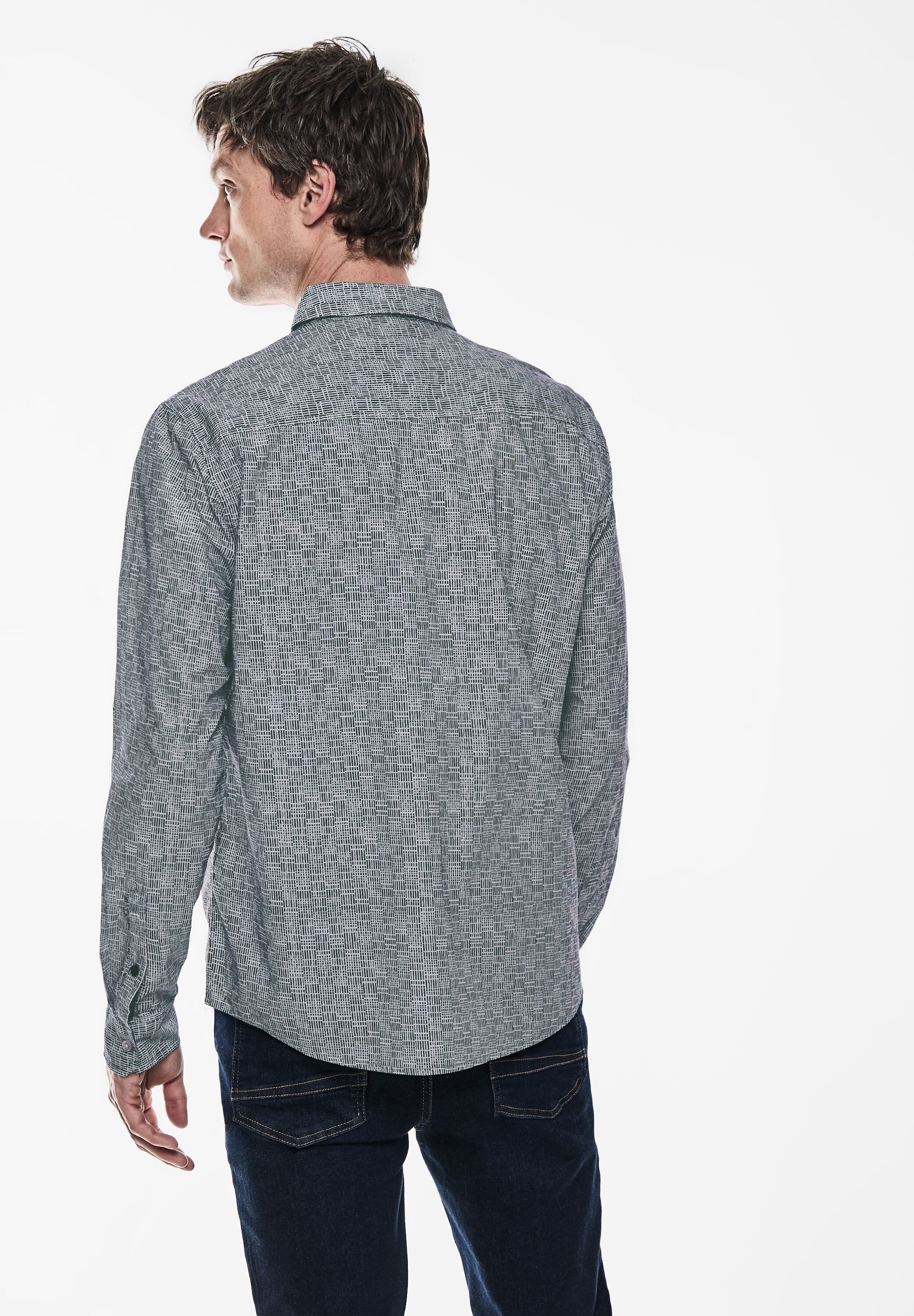 STREET ONE MEN Langarmhemd, aus reiner Baumwolle günstig online kaufen