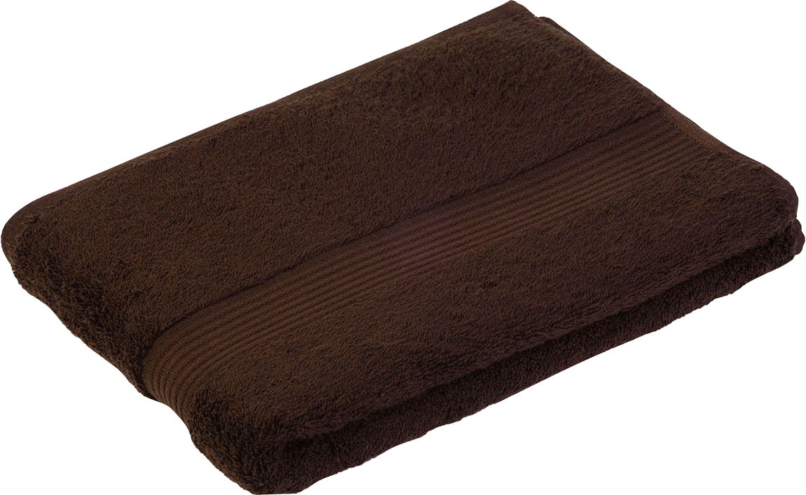 Gözze Badetuch "New York" moderne Uni-Farben, strukturierte Borte, 100% Bau günstig online kaufen