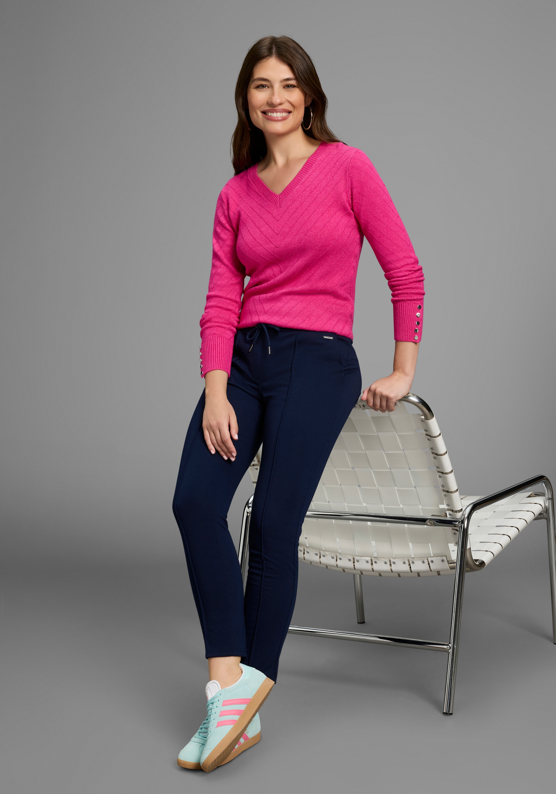Laura Scott Jogger Pants, aus elastischer Milano-Ware