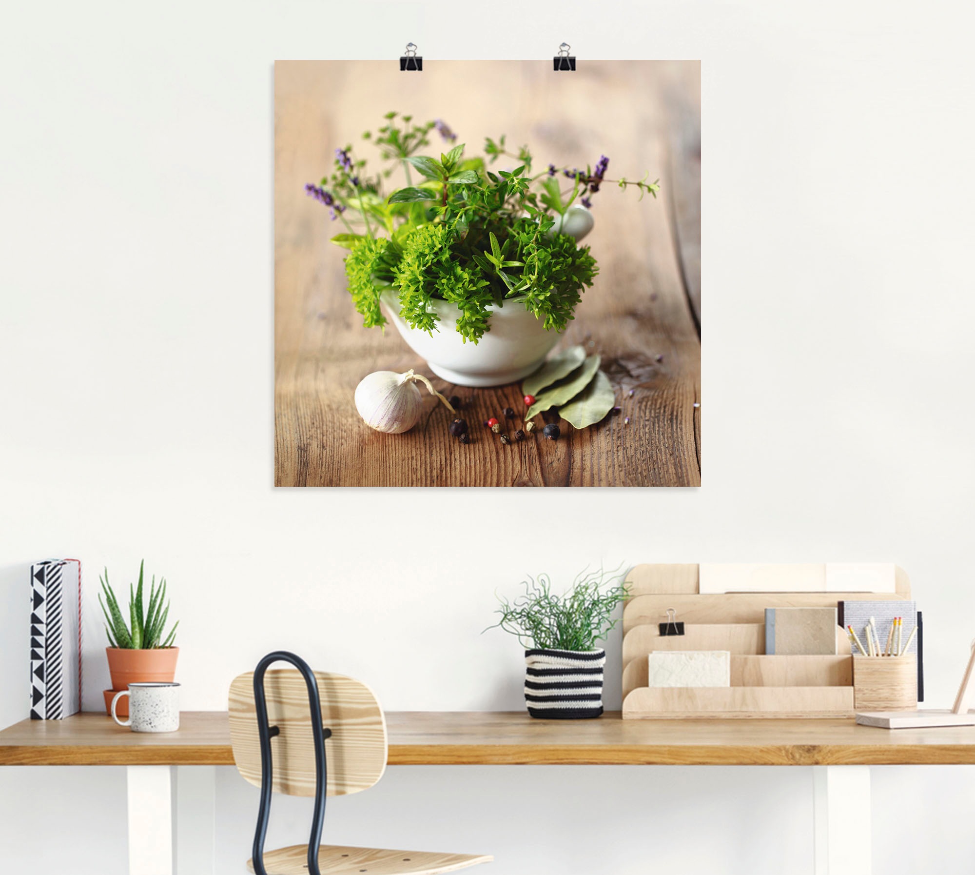 Artland Wandbild "Verschiedene Kräuter - Küche" Arrangements 1 Stk. tlg. al günstig online kaufen