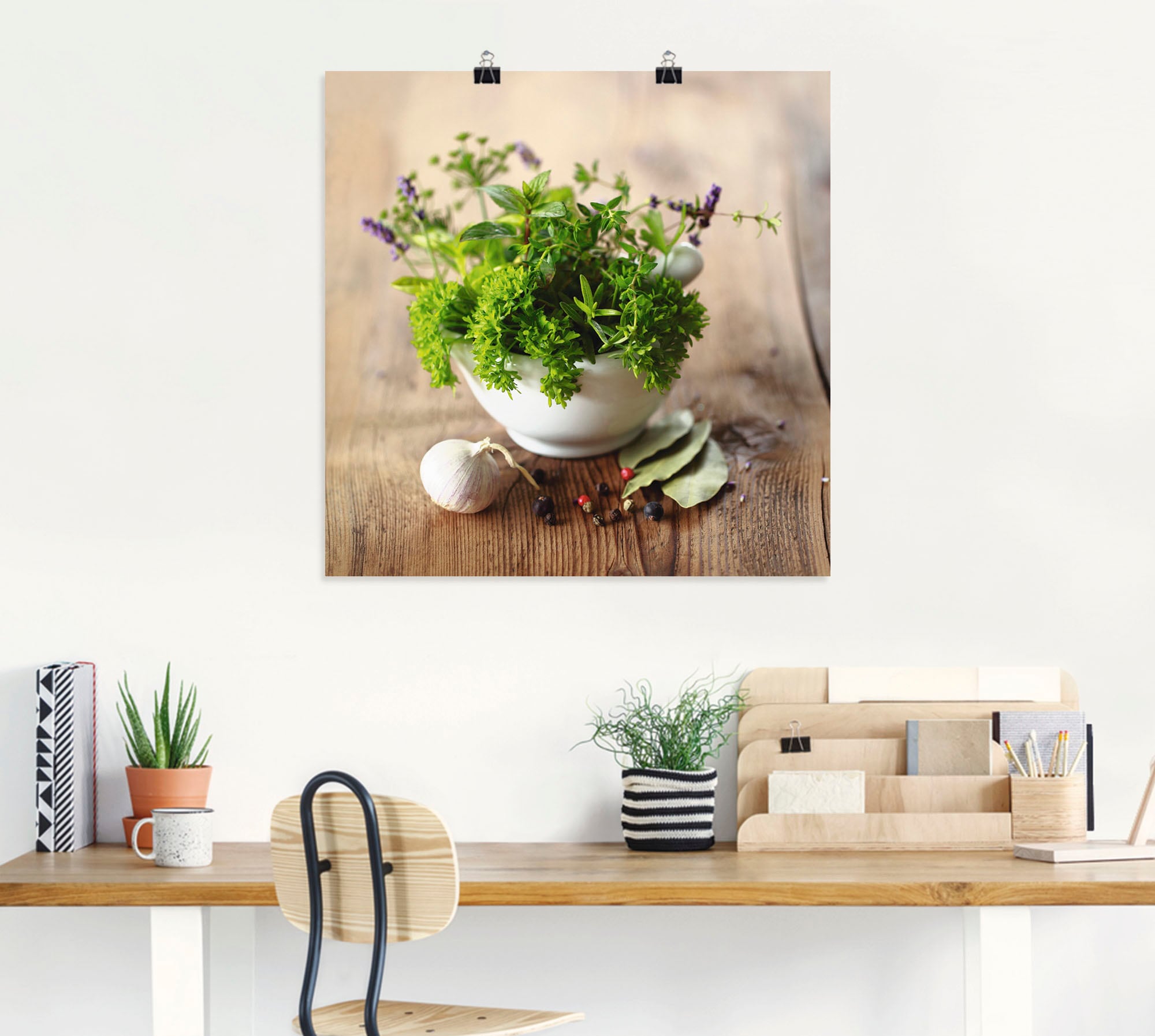 Artland Wandbild "Verschiedene Kräuter - Küche" Arrangements 1 Stk. tlg. al günstig online kaufen