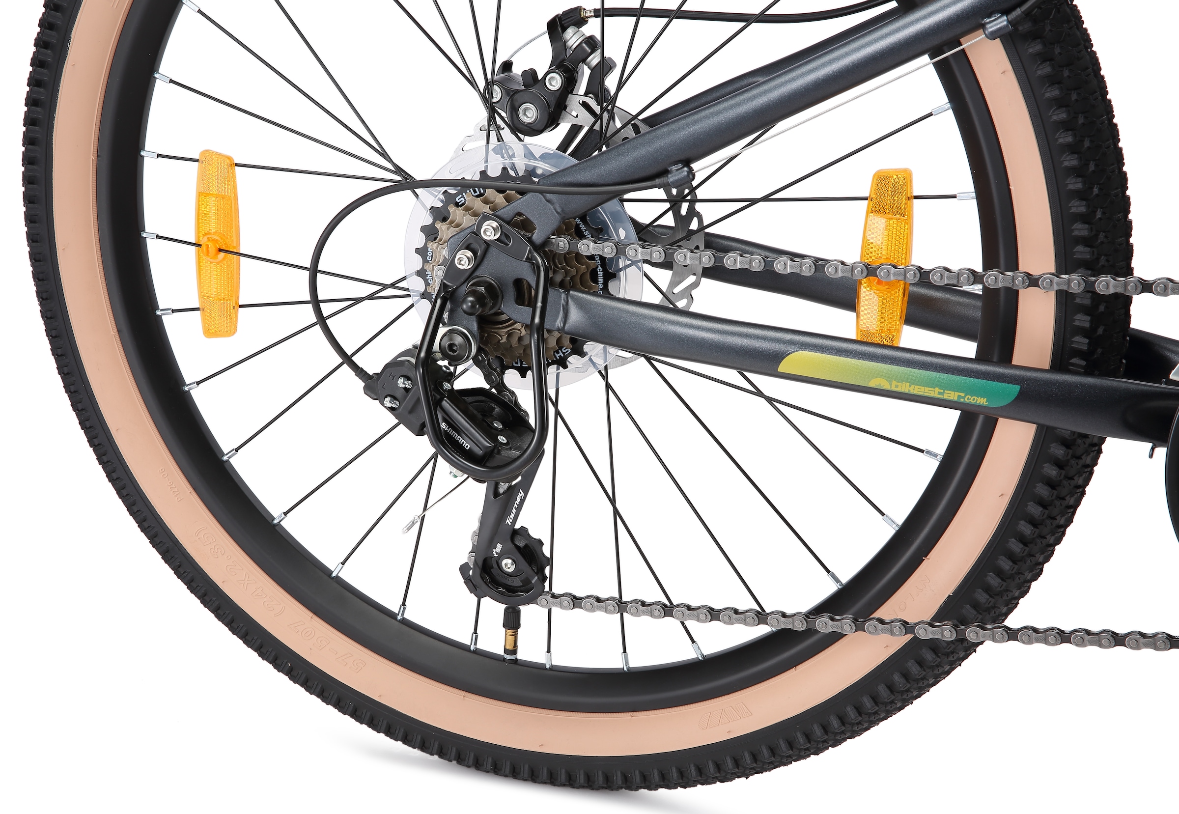 Bikestar Jugendfahrrad 21 Gang Shimano RD-TY21 Schaltwerk Kettenschaltung