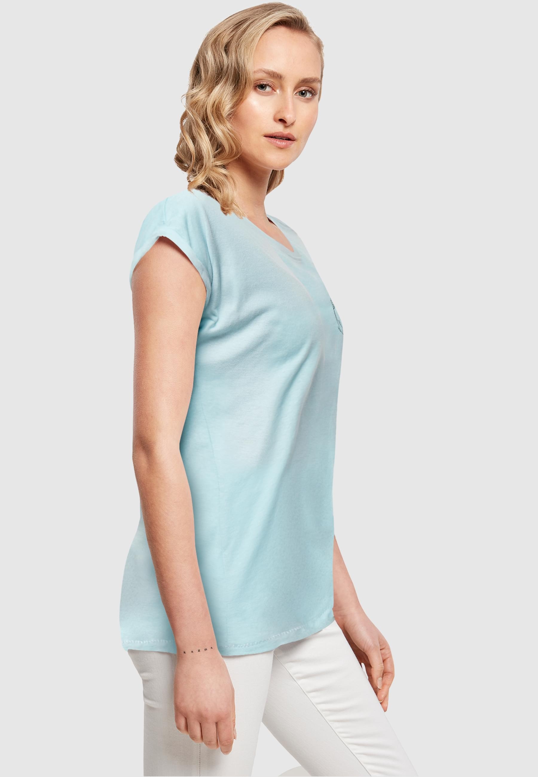 Merchcode T-Shirt »Merchcode Damen Ladies Spring - Yin & Jang Fish T-Shirt«, (1 tlg.)