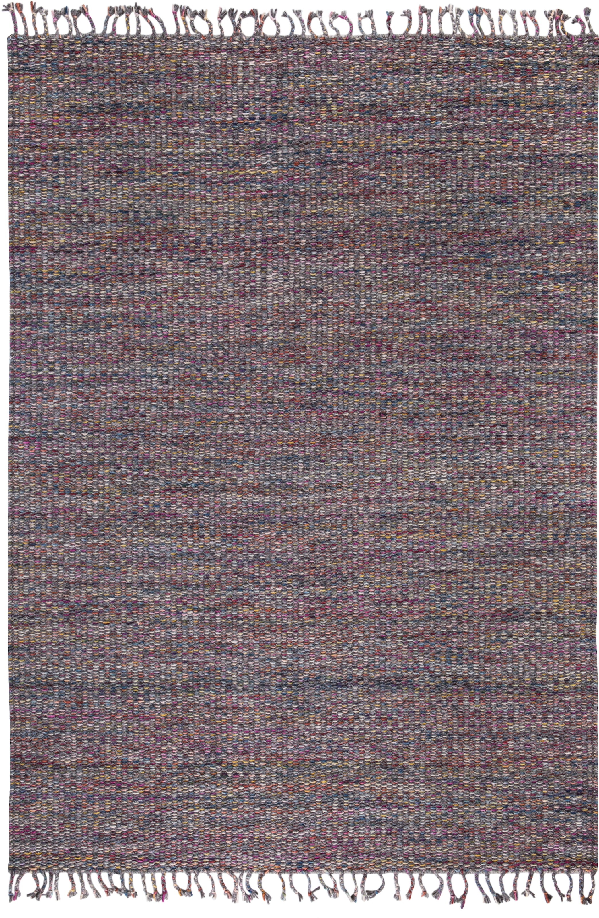 Teppich »Fay«, rechteckig, reine Baumwolle, handgewebt, mit Fransen, Wohnzimmer