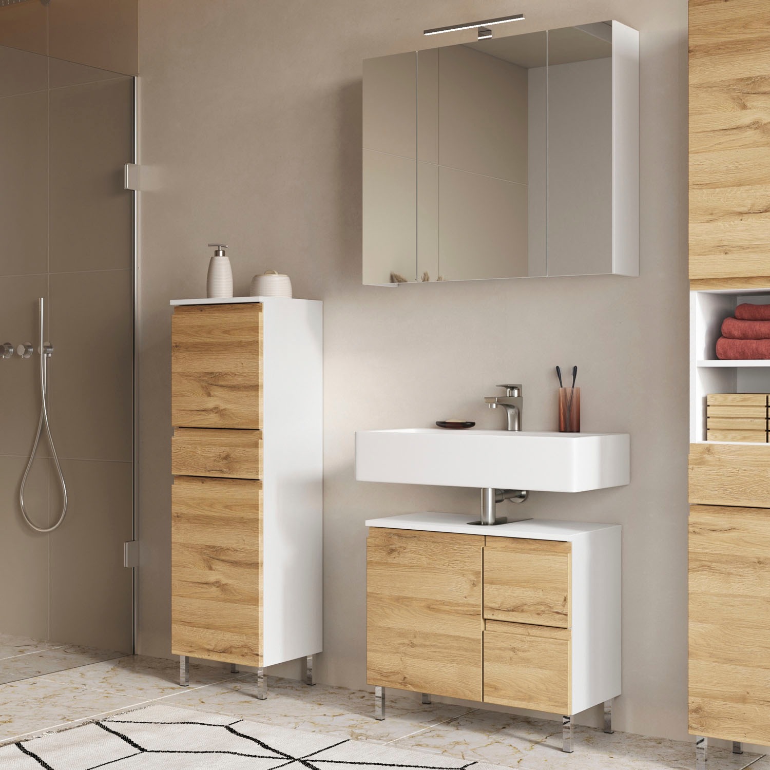 GERMANIA Badmöbel-Set "Torrance" 3 Stk. tlg. günstig online kaufen