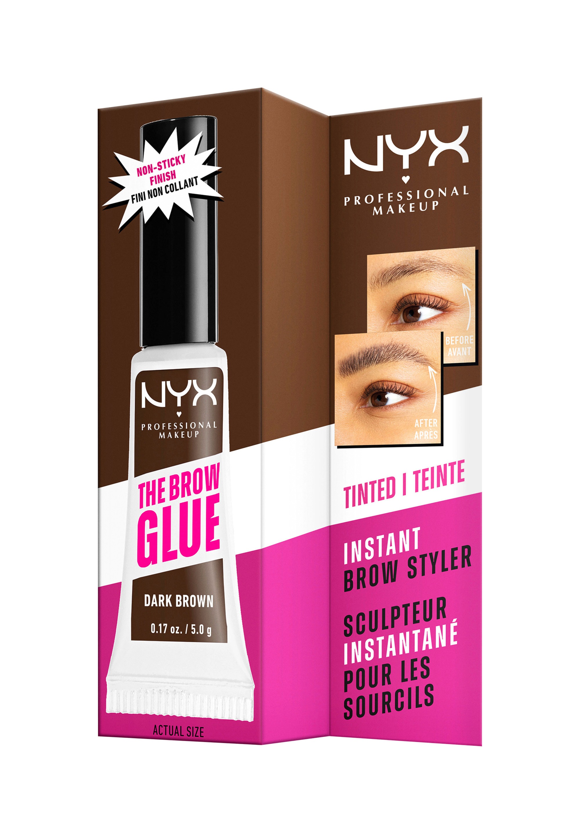 NYX PROFESSIONAL MAKEUP Augenbrauenpflege »THE BROW GLUE INSTANT BROW STYLER« für extremen Halt von bis zu 16 Stunden