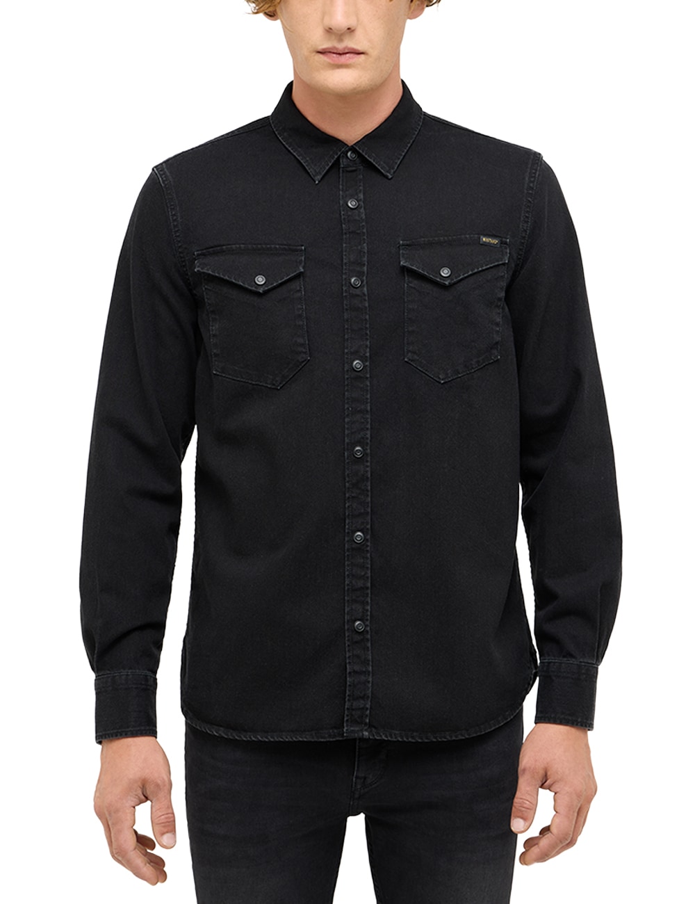 MUSTANG Langarmhemd "Herren Style Duver" günstig online kaufen