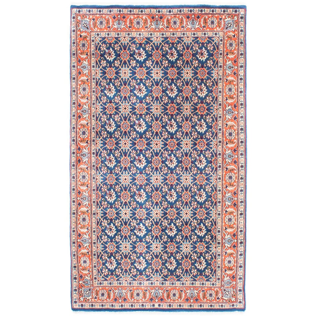 morgenland Orientteppich »Perser - Nomadic - 200 x 115 cm - blau«, rechteckig, Wohnzimmer, Handgeknüpft, Einzelstück mit Zertifikat