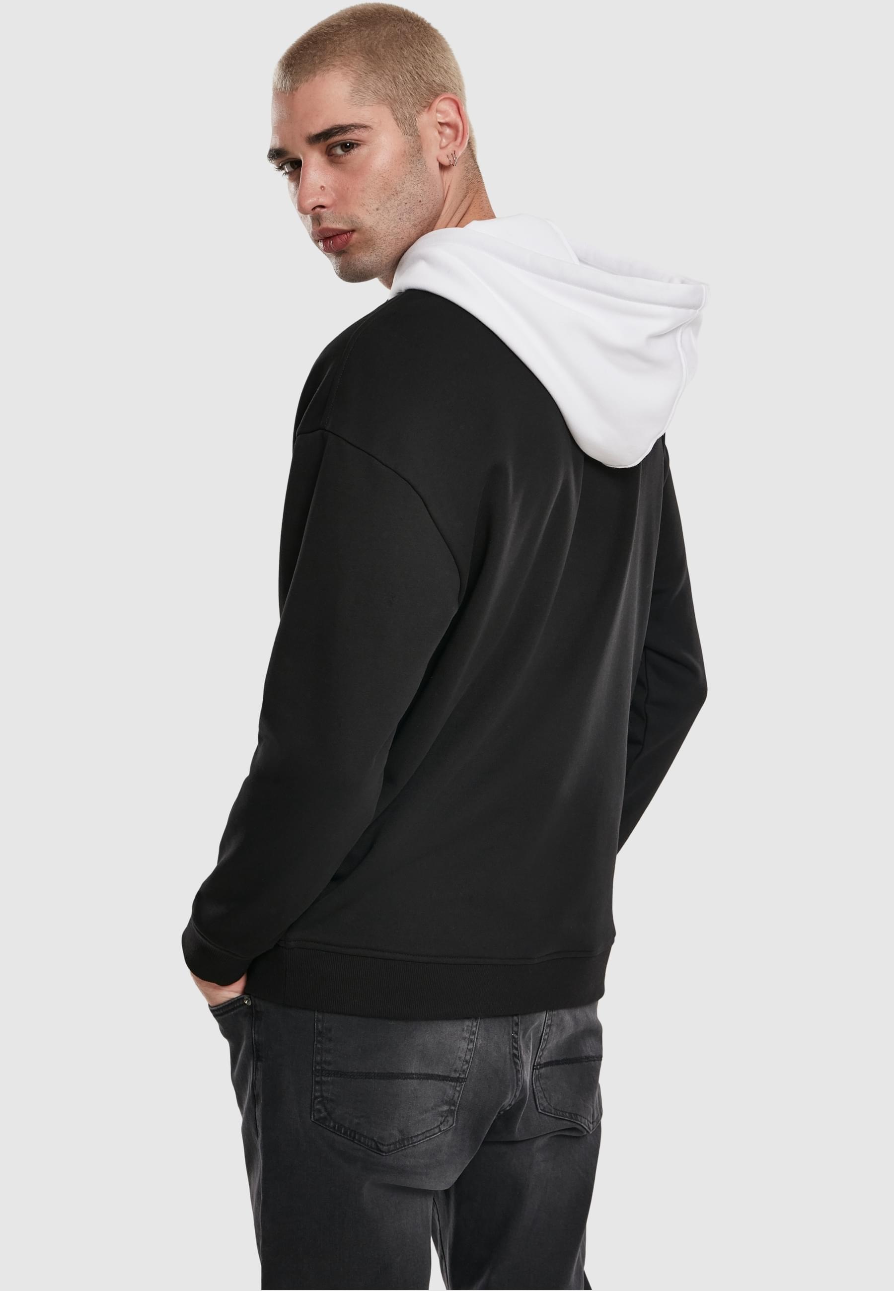 URBAN CLASSICS Rundhalspullover »Urban Classics Herren Oversized Hooded Crew«, (1 tlg.)