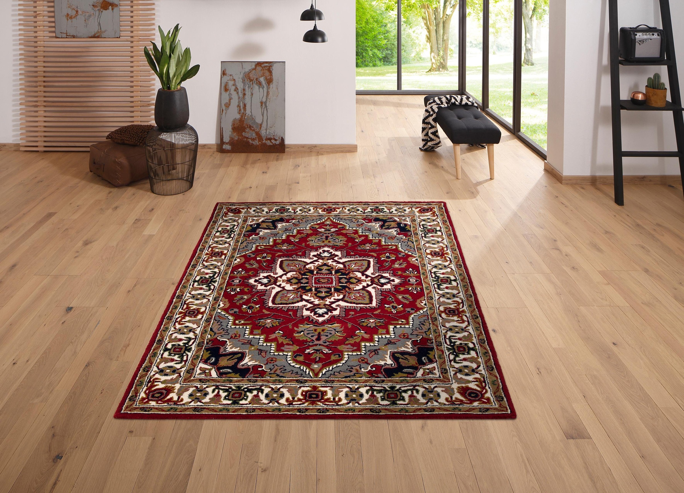 my home Wollteppich "Aman" rechteckig 14 mm Höhe reine Wolle, Orient-Optik, günstig online kaufen