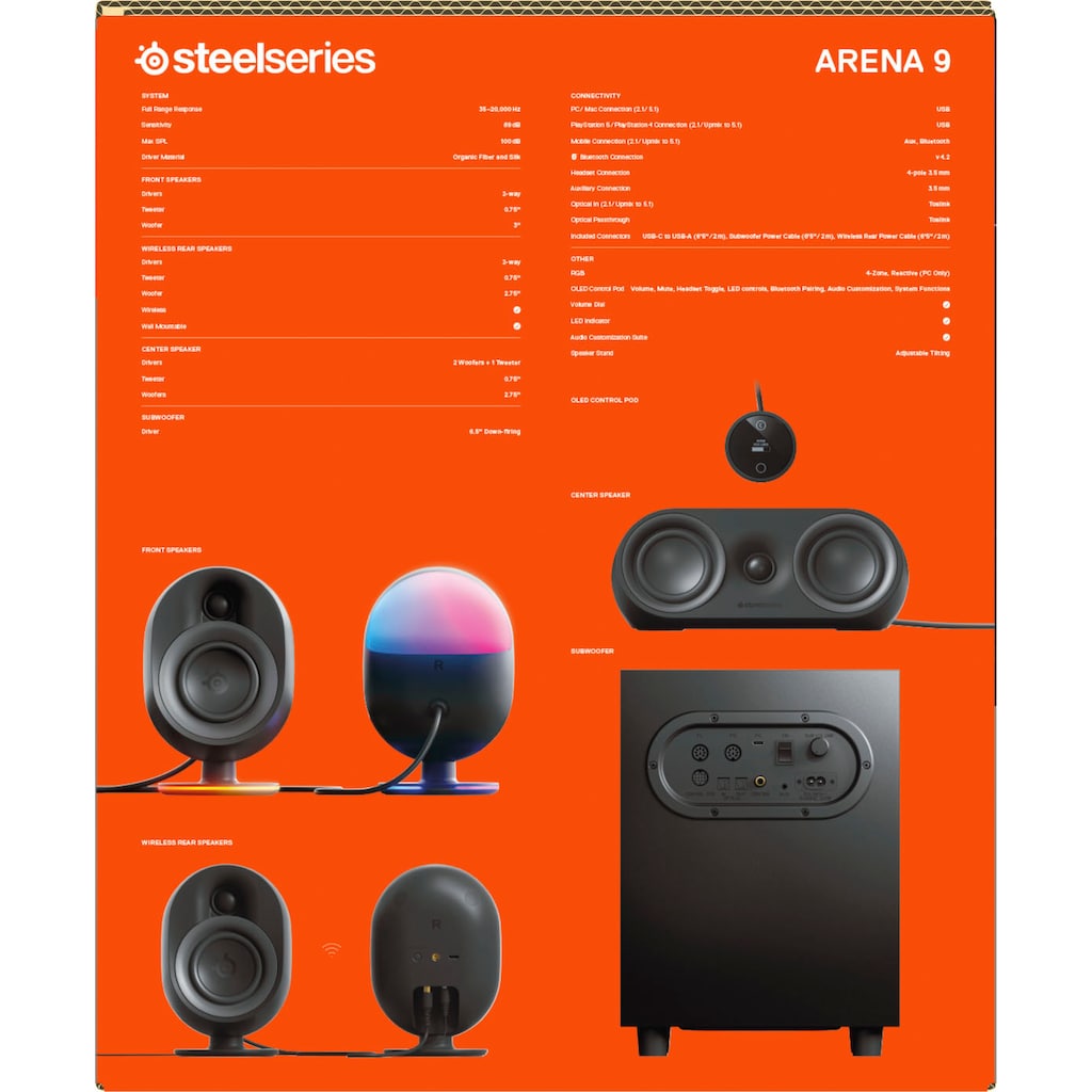 SteelSeries Gaming-Lautsprecher »Arena 9«