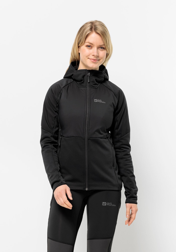 Jack Wolfskin Kapuzenfleecejacke "ALPGRAT PRO INS FZ W", mit Kapuze