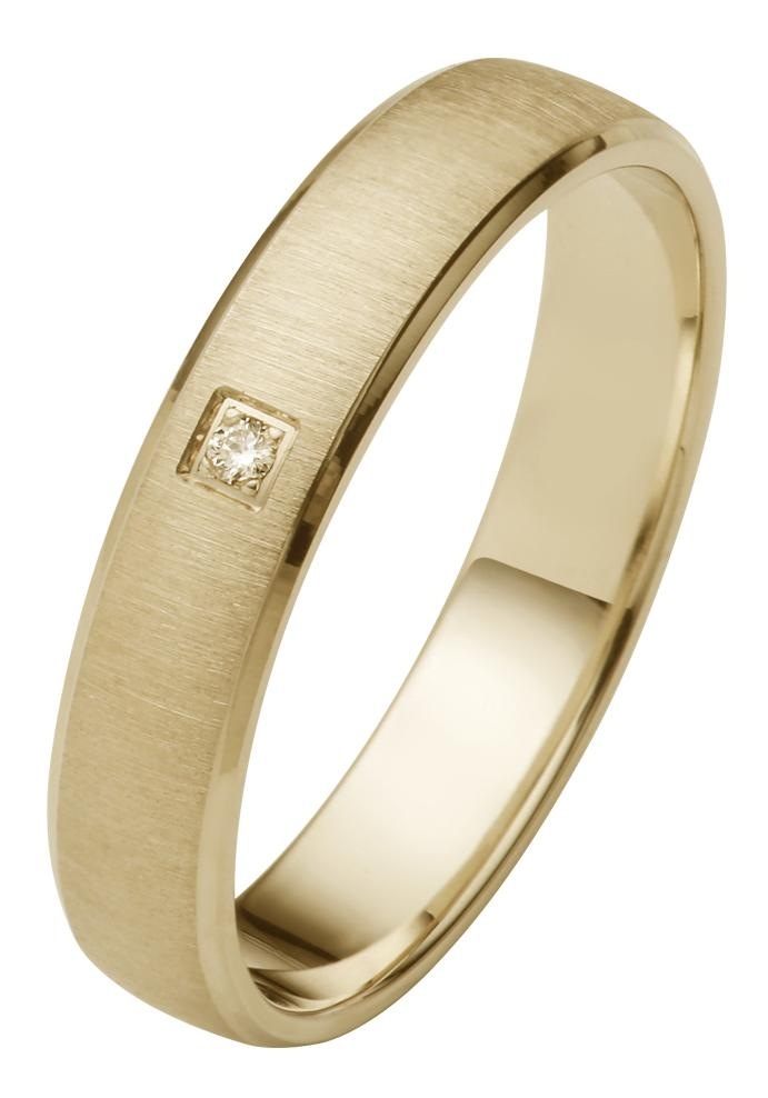 Firetti Trauring »Schmuck Geschenk Gold 750 Hochzeit Ehering "LIEBE"«, Made in Germany, wahlweise mit oder ohne Brillant