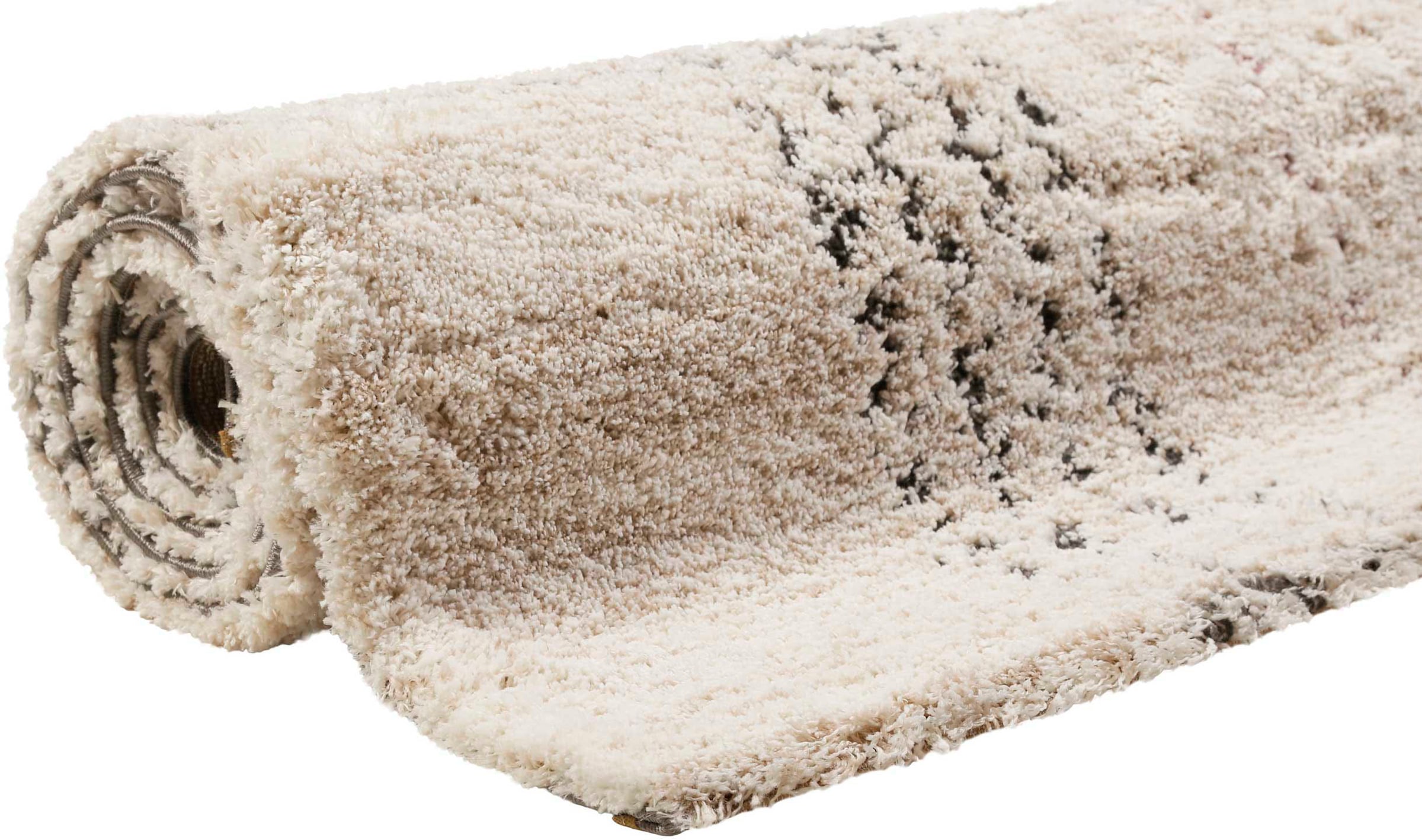 Esprit Hochflor-Teppich »Nora ESP-80336«, rechteckig, 30 mm Höhe, Shaggy, Langflor, mit Karo-Muster, Wohnzimmer