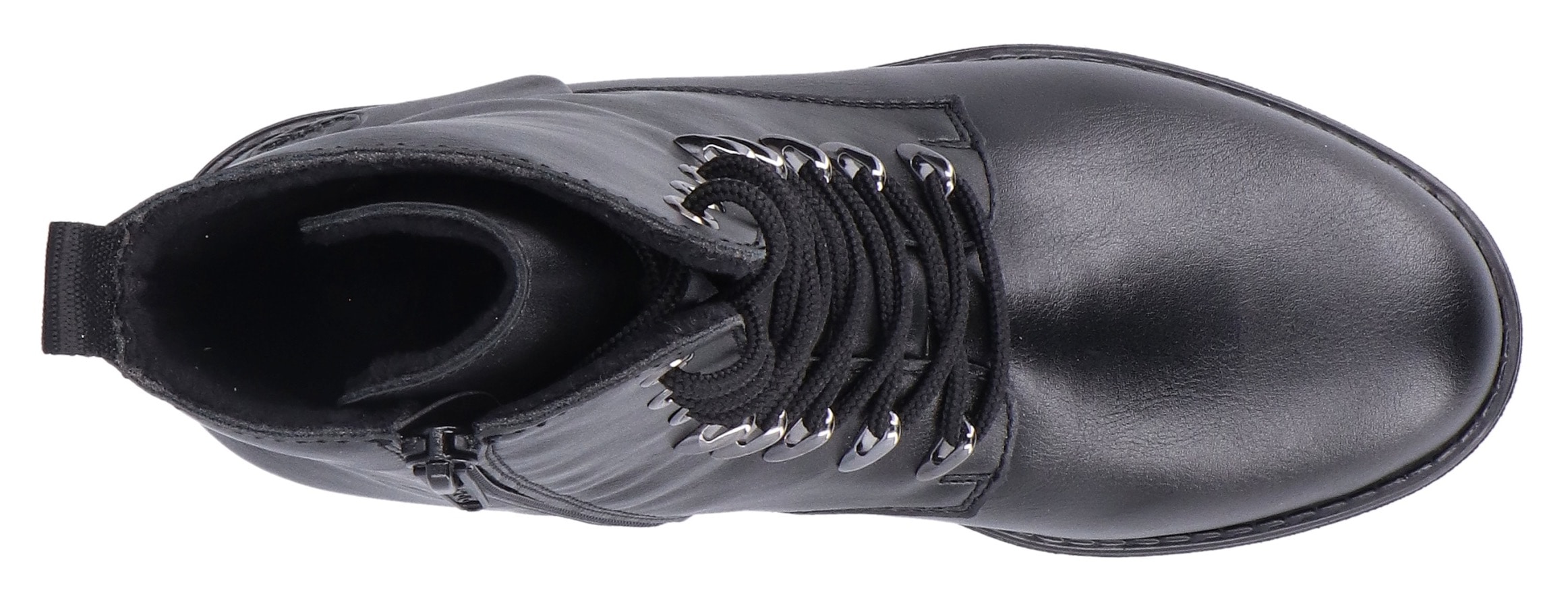 Rieker Schnürstiefelette  Schnürboots, Blockabsatz, mit Innenreißverschluss